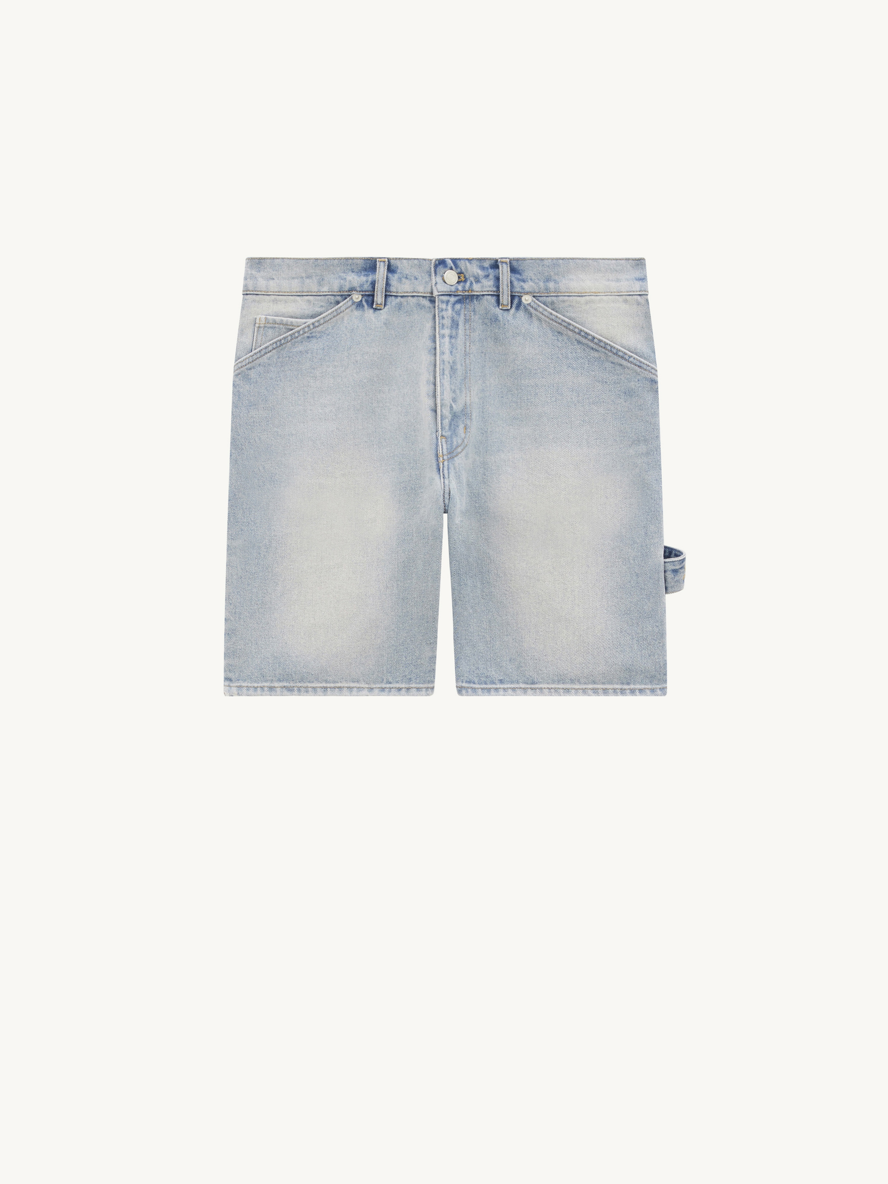 DIRTY BLUE DENIM HAMMER SHORT - 1