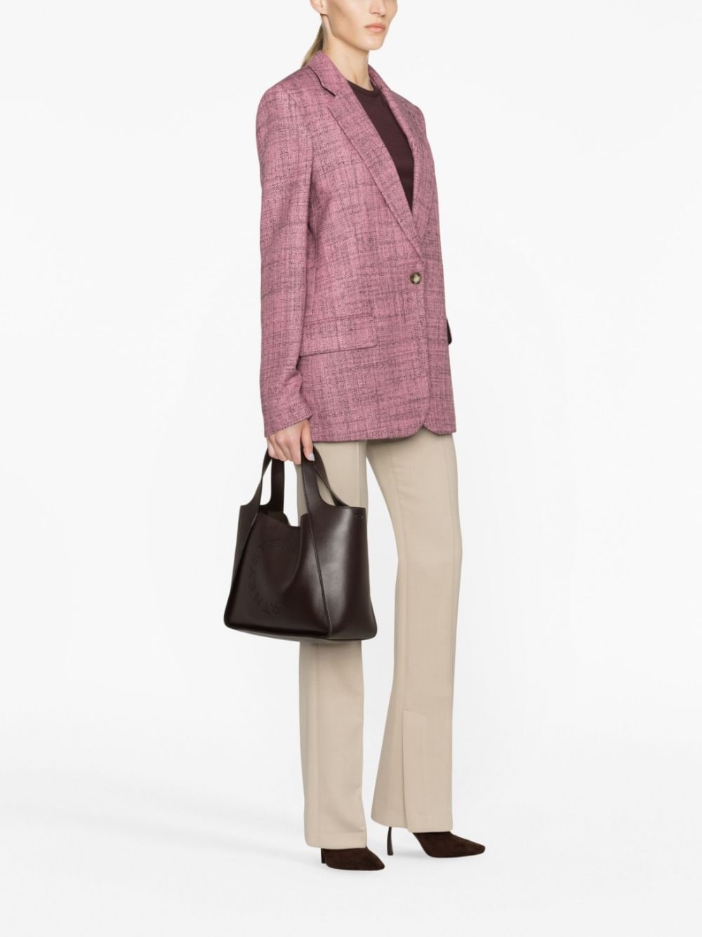 single-breasted wool blazer - 3