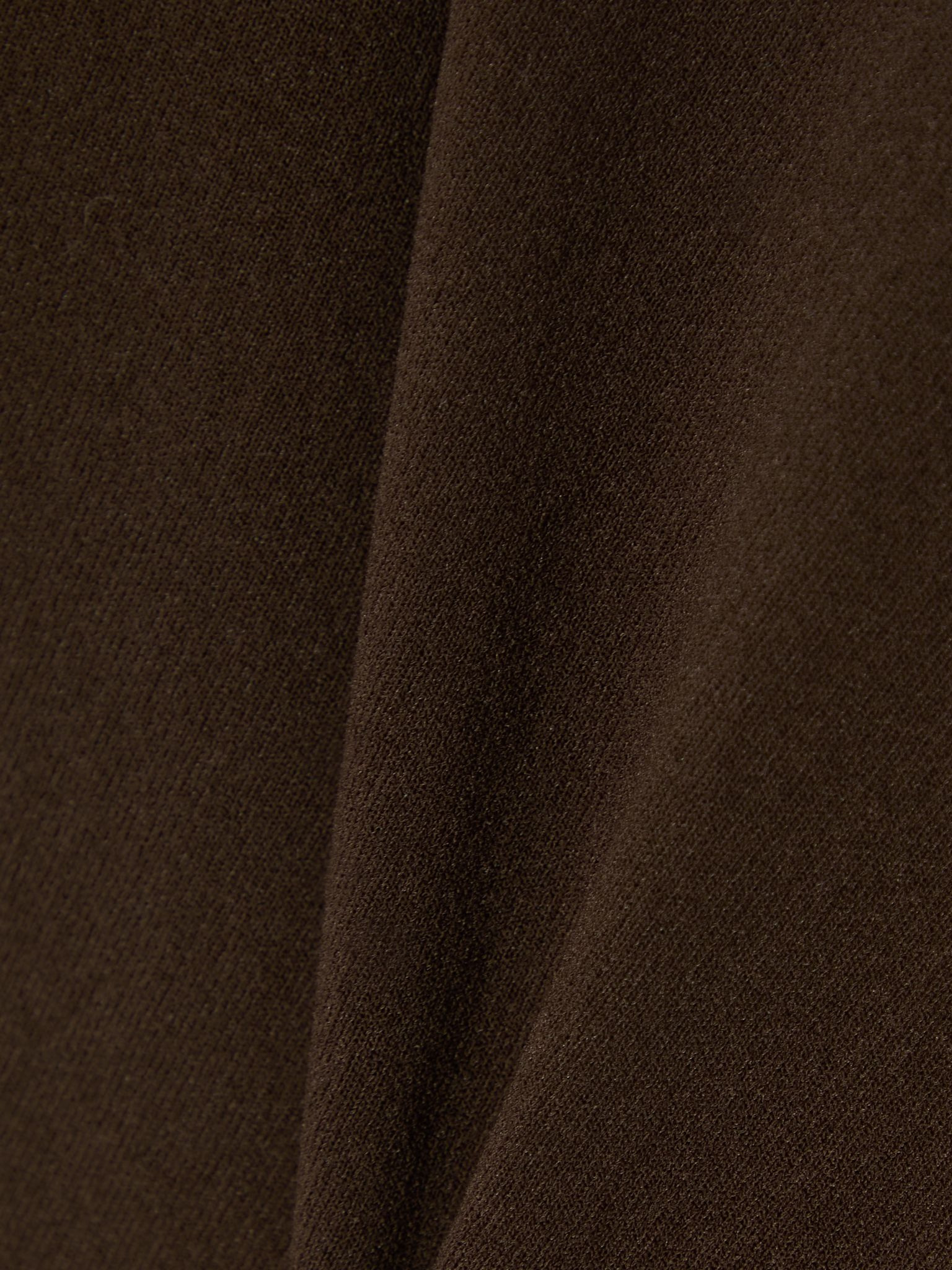 Paneled cropped jersey top Brown - 4