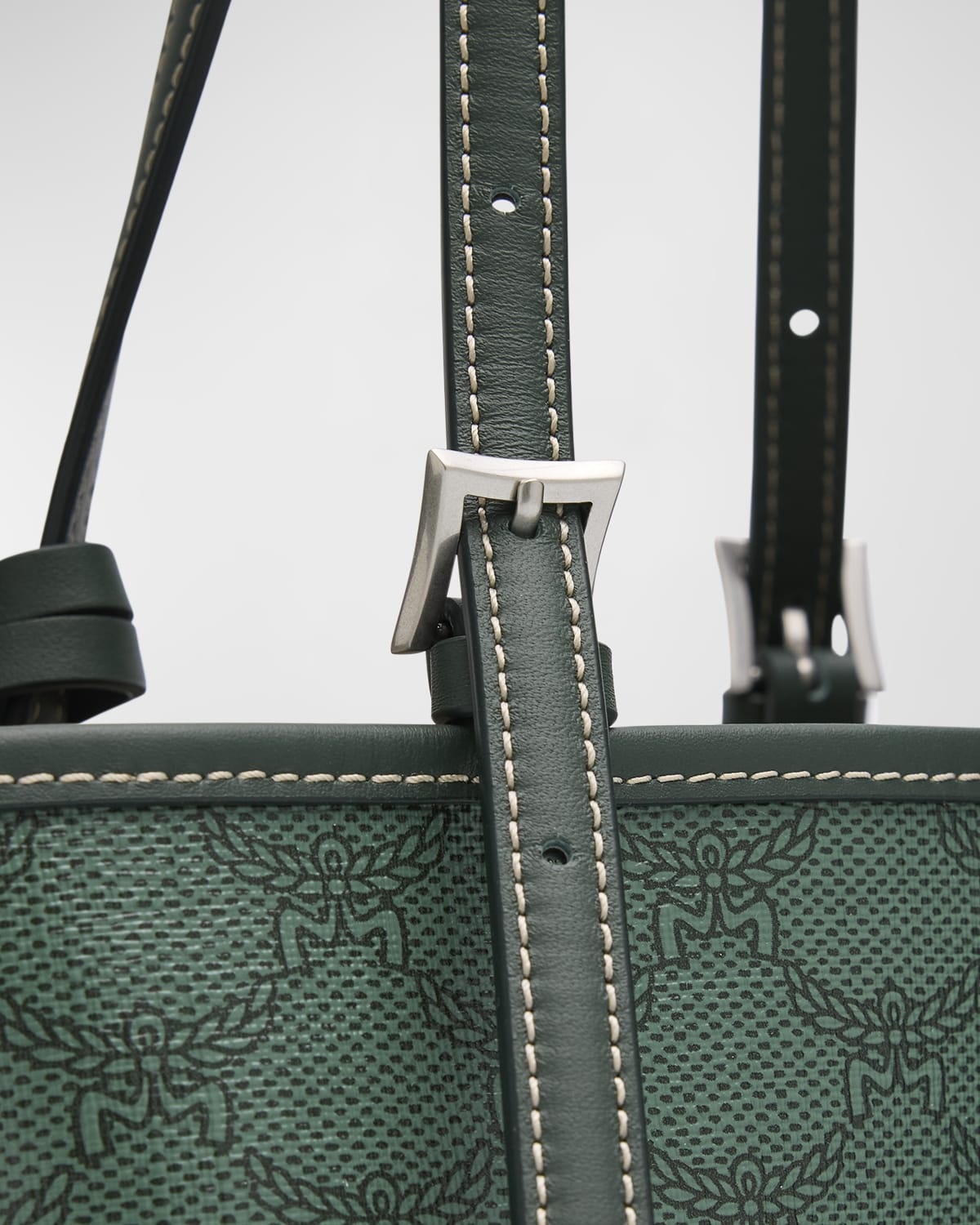 Lauretos Monogram Canvas Shopper Tote Bag - 7