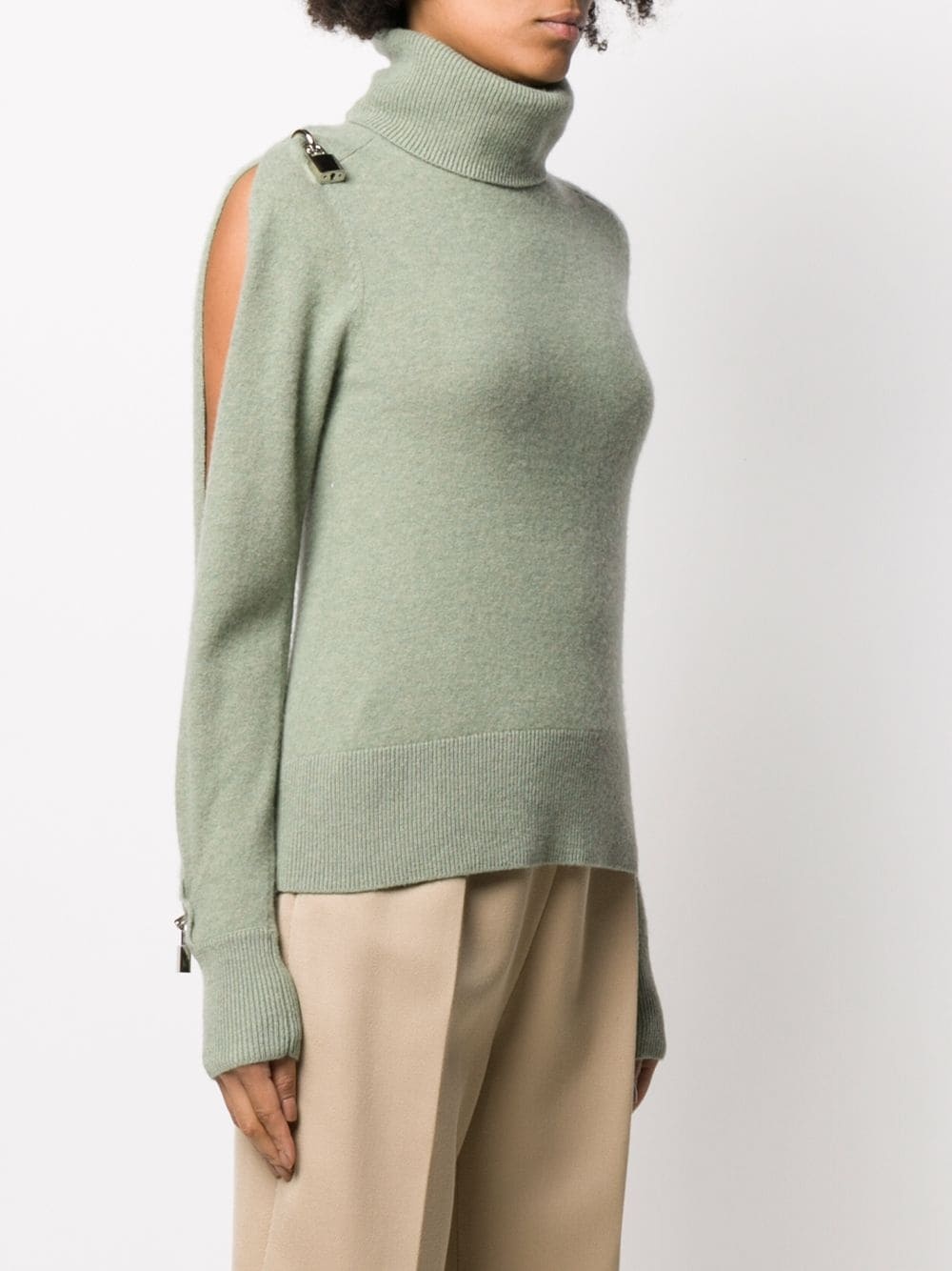 padlock turtle neck jumper - 3