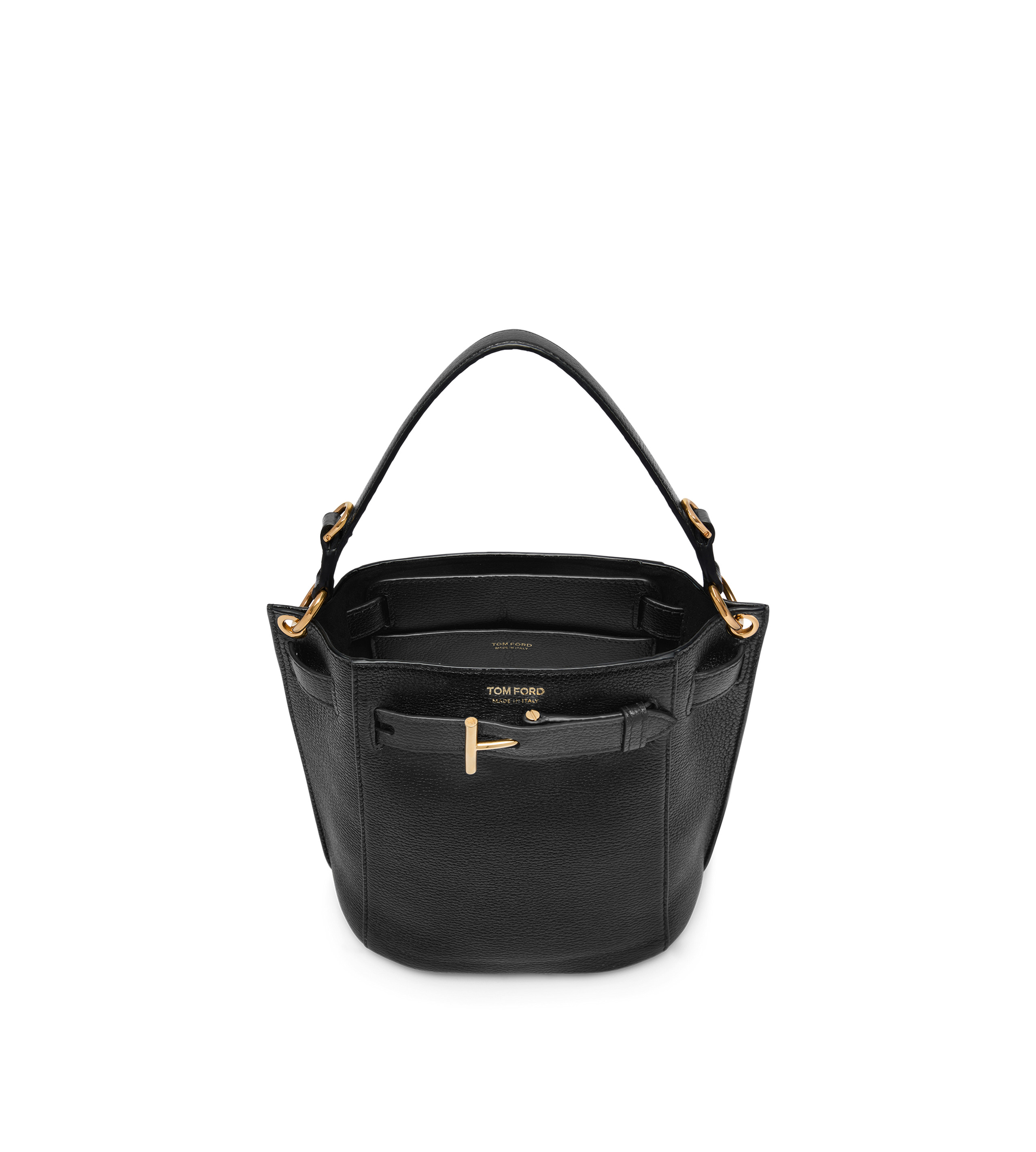 GRAIN LEATHER AUDREY MINI BUCKET BAG - 4