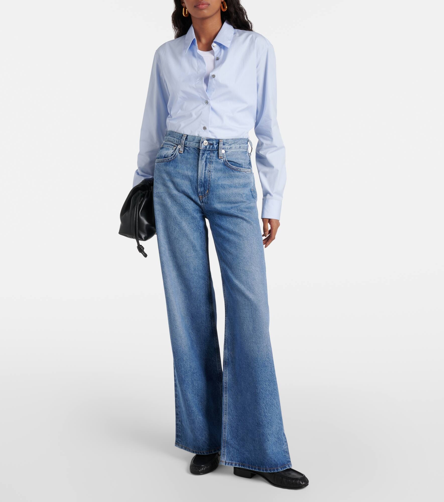 Paloma mid-rise wide-leg jeans - 7