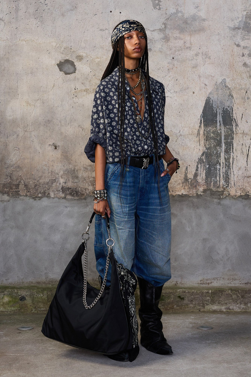 R13 PINTUCK DROPNECK SHIRT outlook