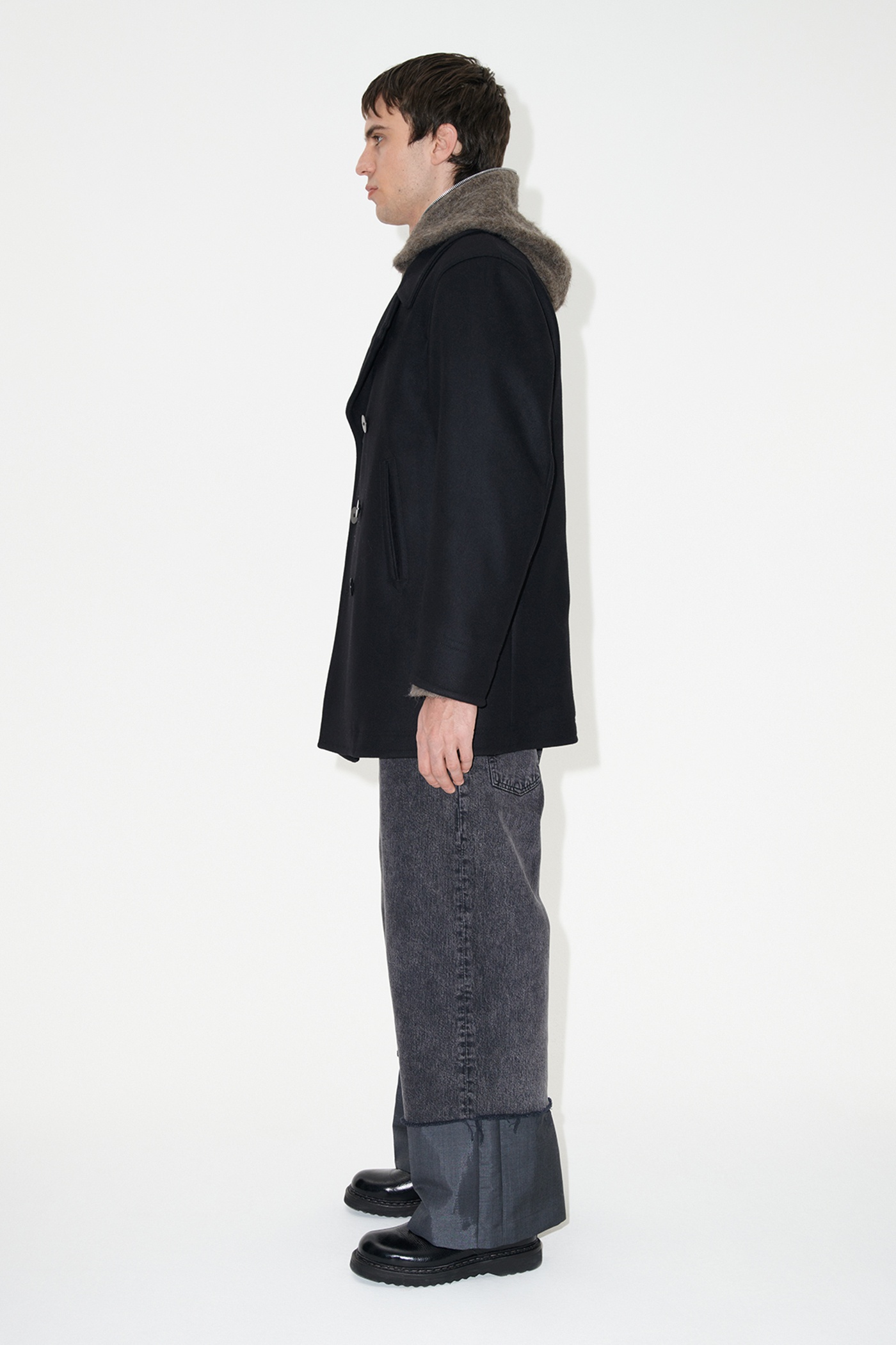 Peacoat Black Opulent Melton - 4