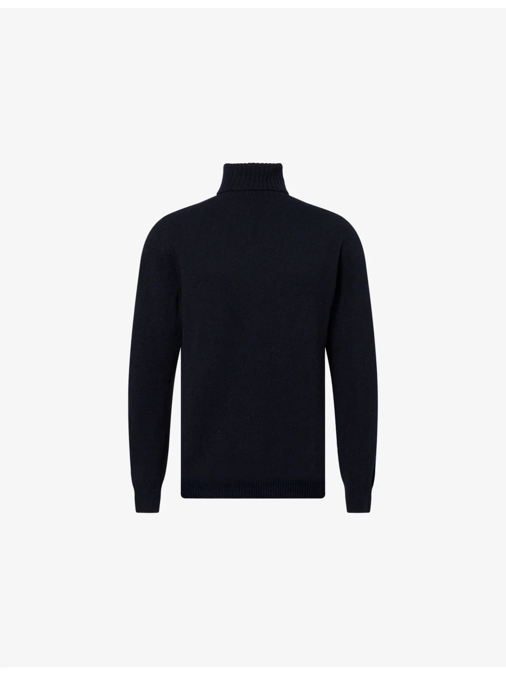 Roll-Neck Knitted Lambswool Jumper - 1