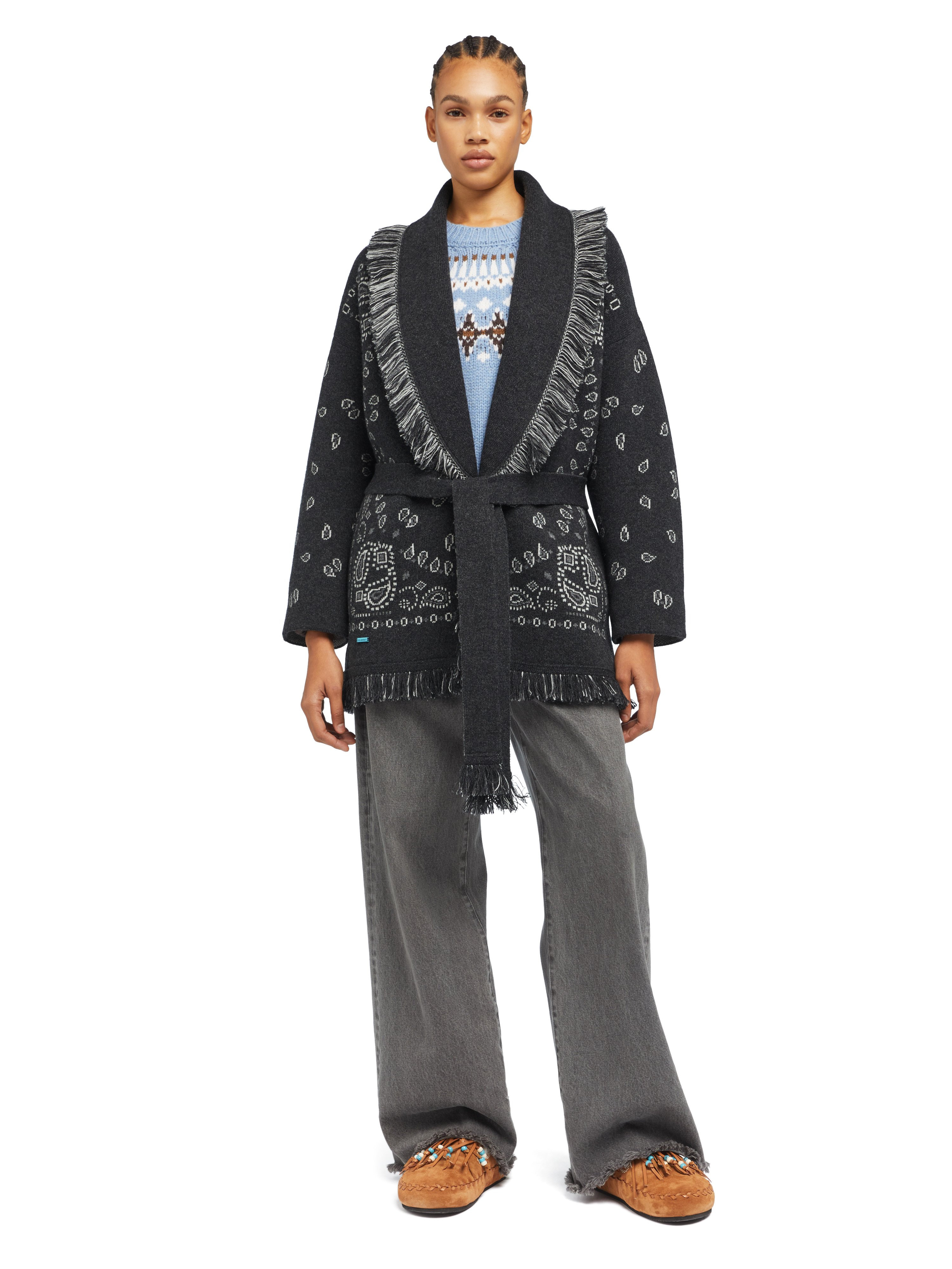 Bandana Jacquard Cardigan - 2