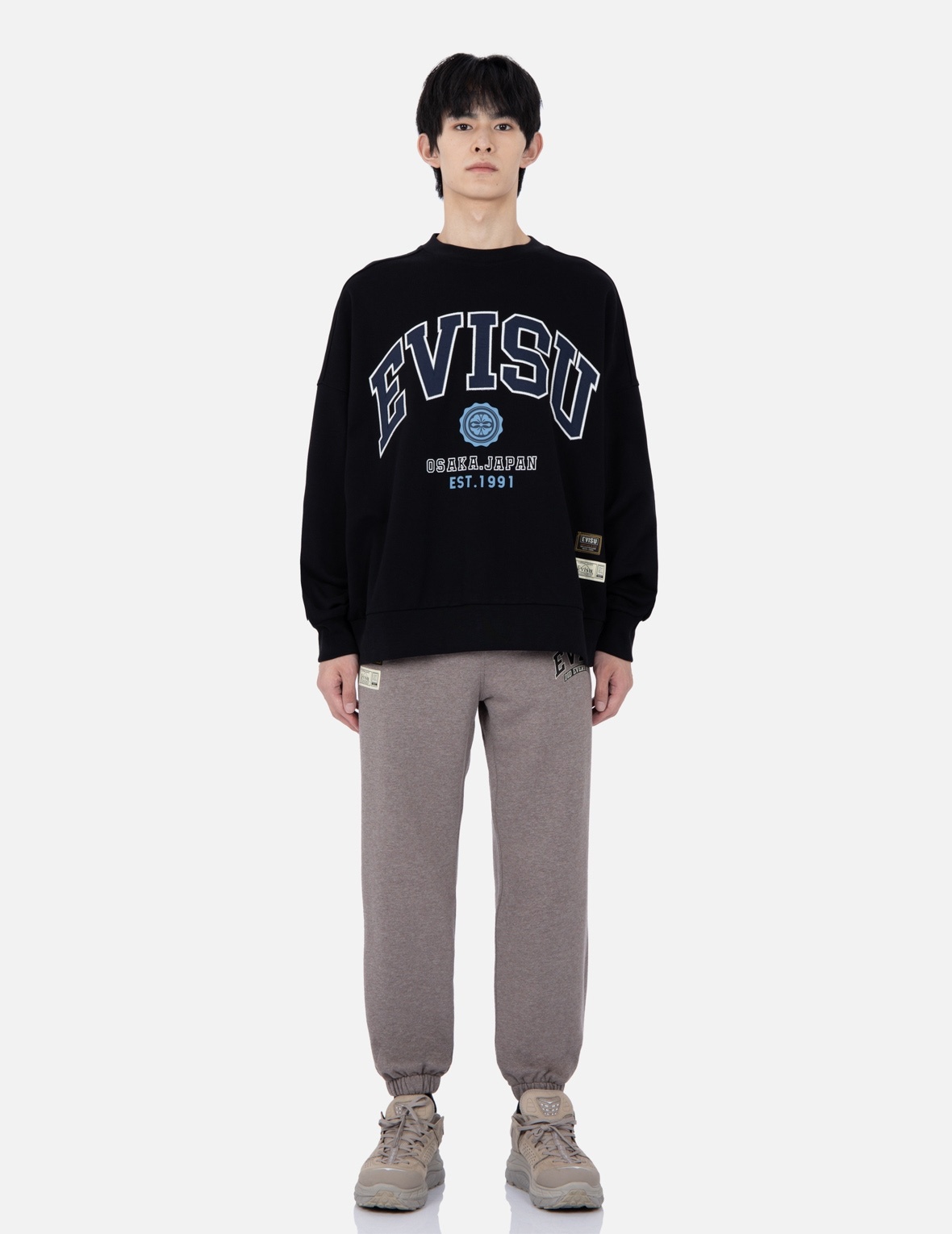 RETRO LOGO PRINT OVERSIZED SWEATSHIRT - 5