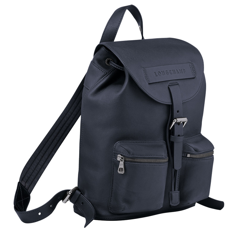 Longchamp 3D S Backpack Midnight Blue - Leather 3