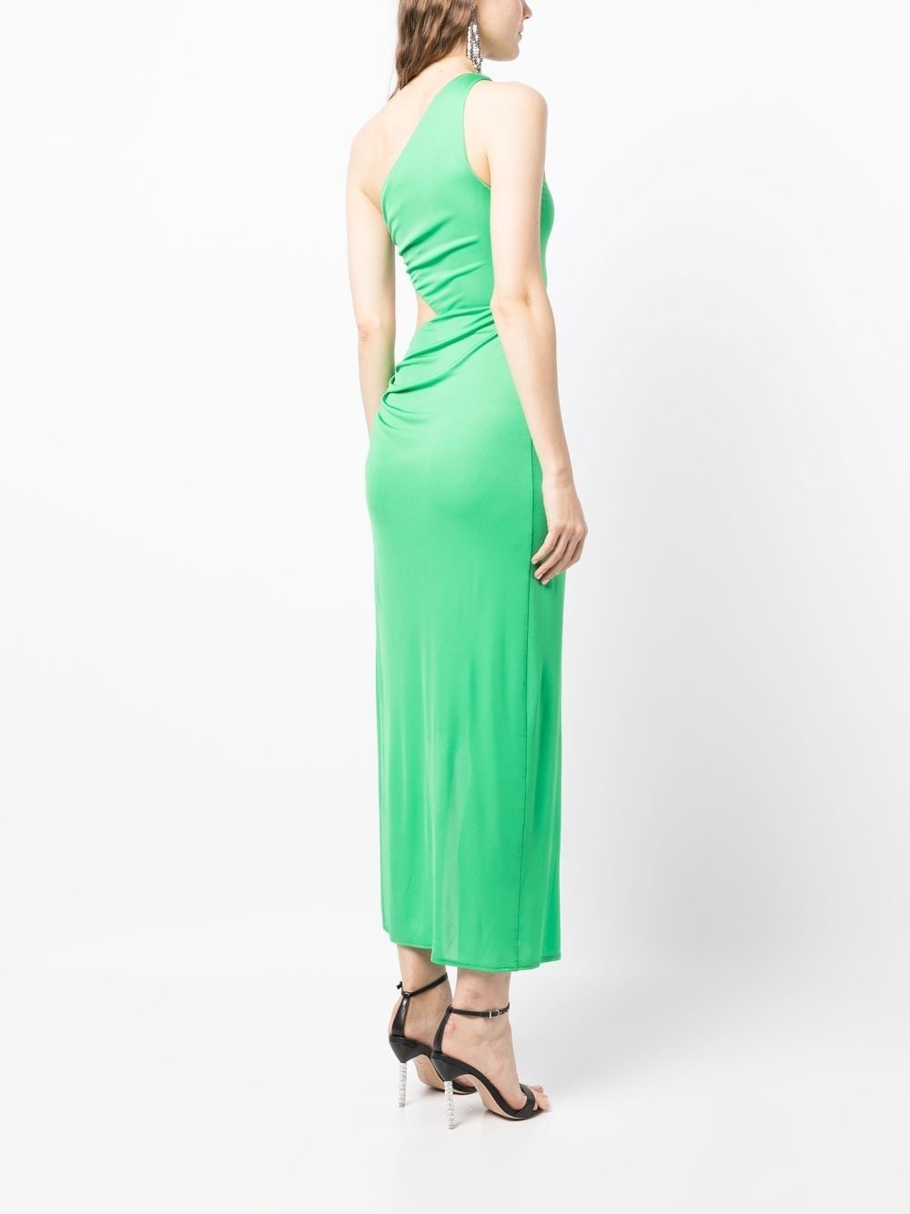 knot-detail asymmetric dress - 4