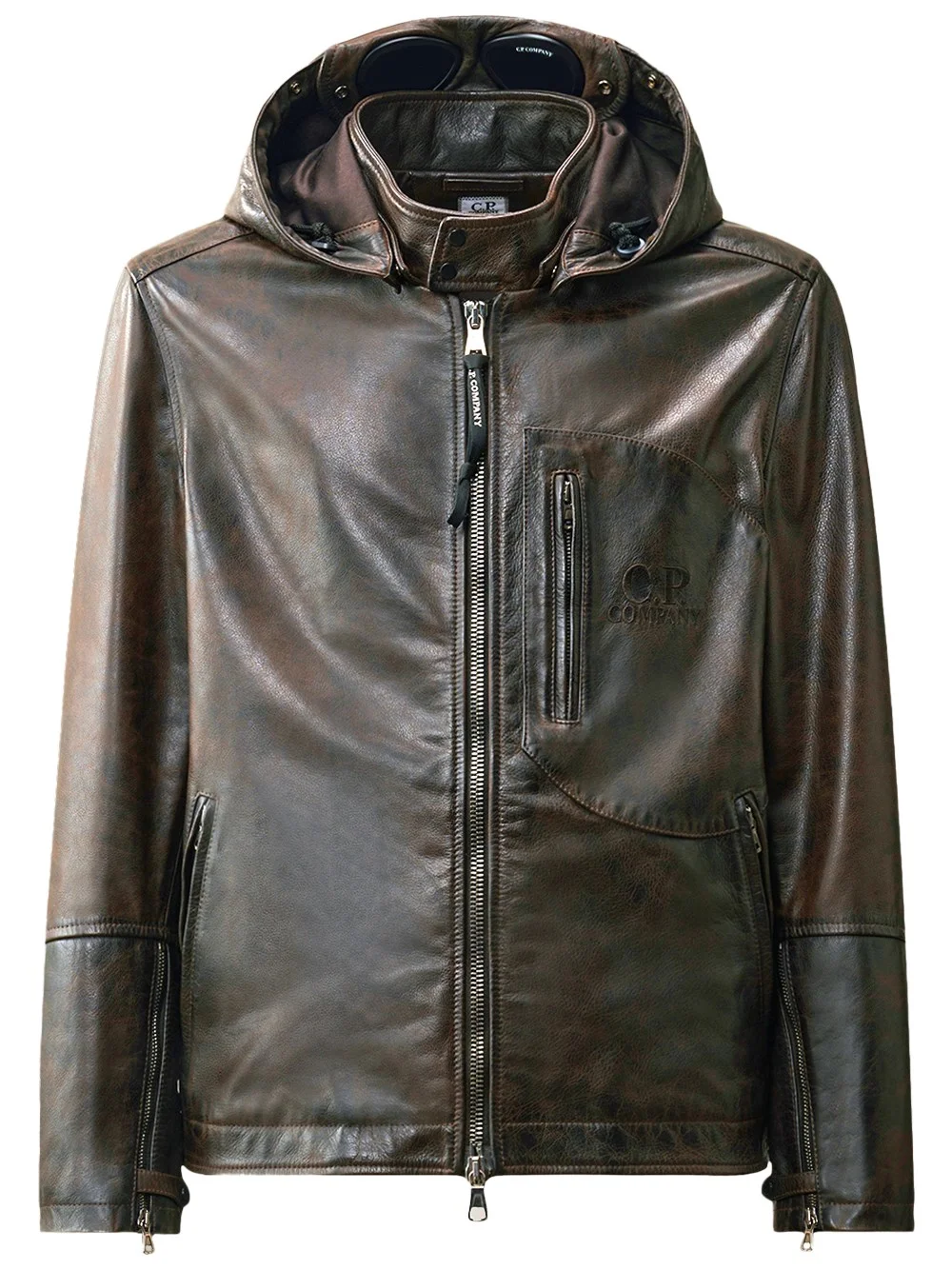 Goggle Leather Jacket - 1