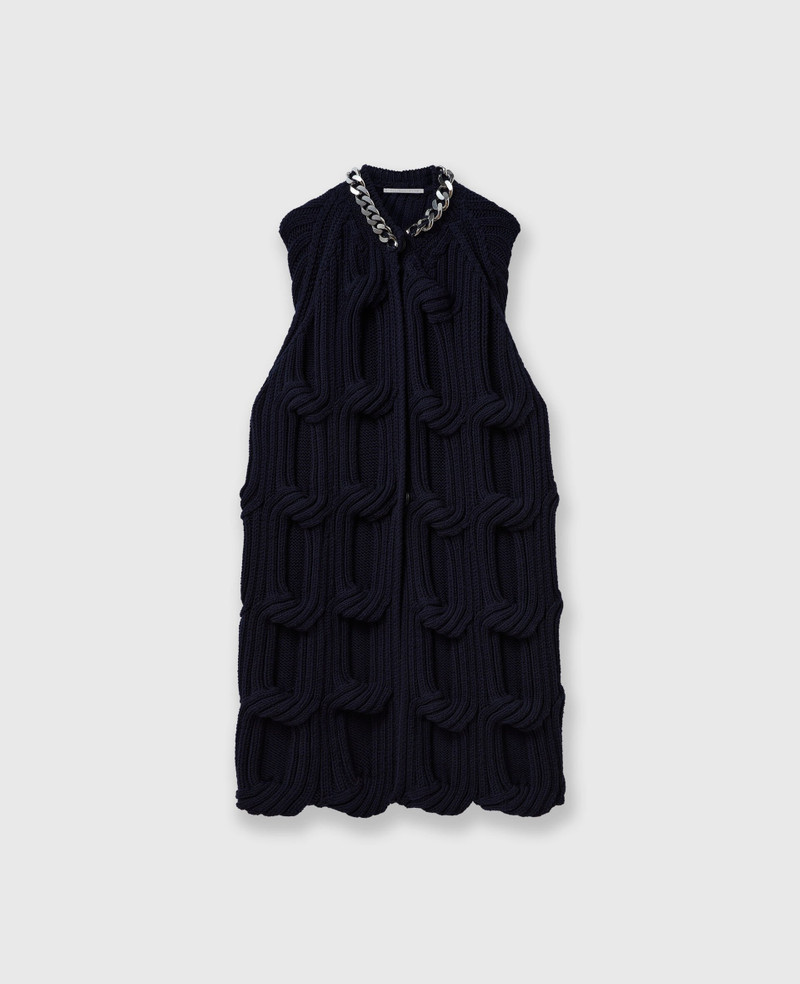 Falabella Chain Cable-Knit Cape 1