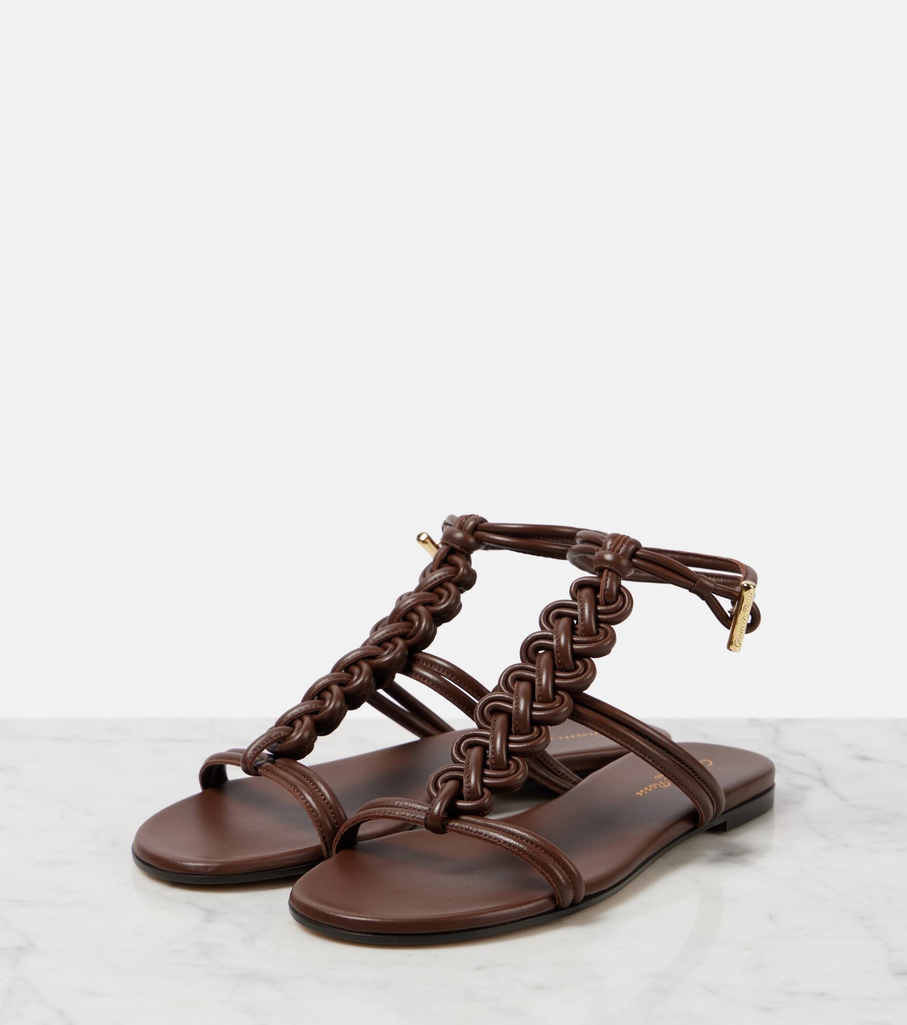 Capua braided leather sandals - 4