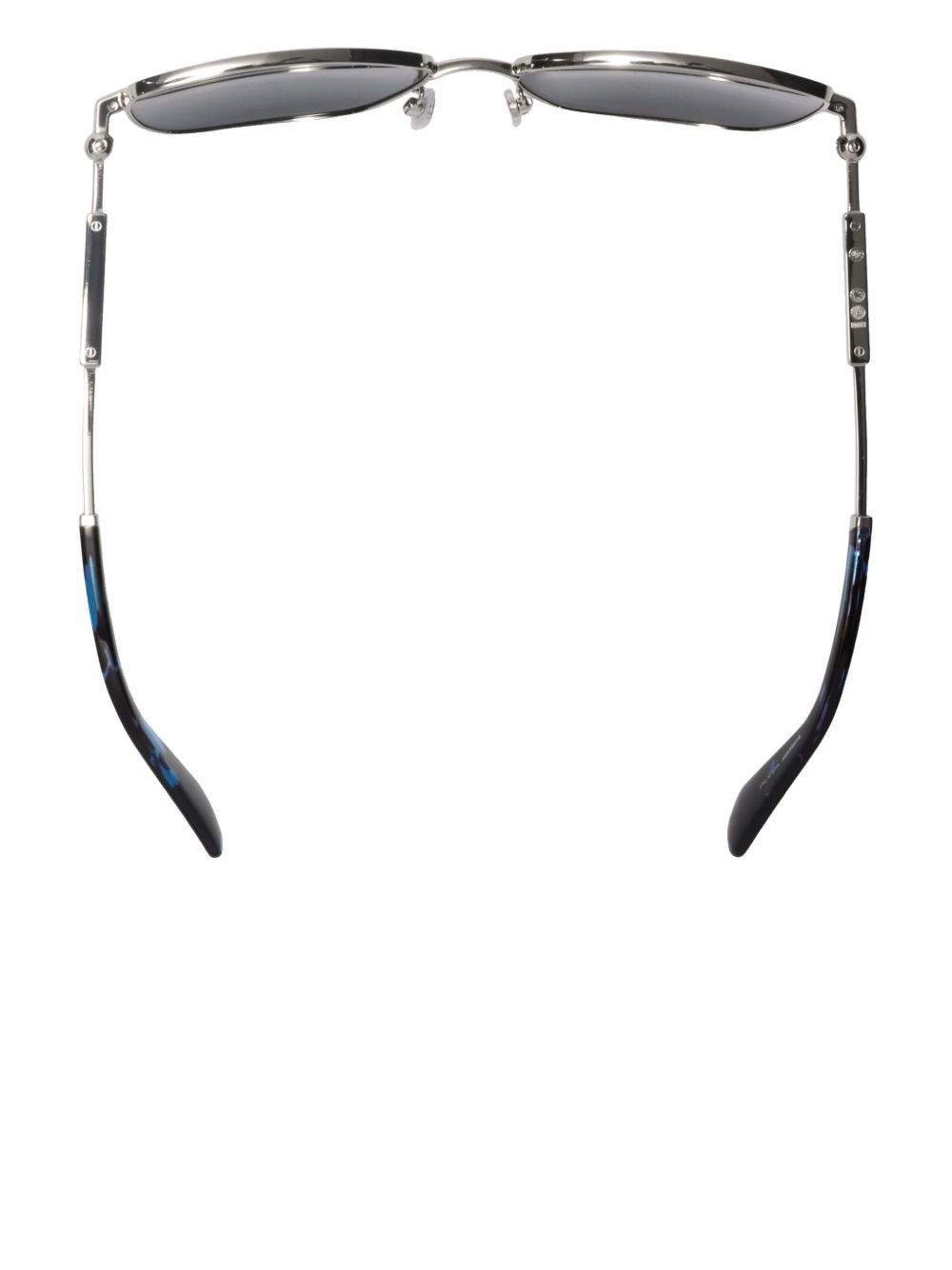 tortoiseshell-tip square-frame sunglasses ​ - 3
