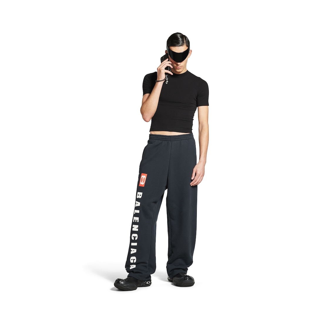 Men's Unity Sport Baggy Sweatpants in Faded Black - 2