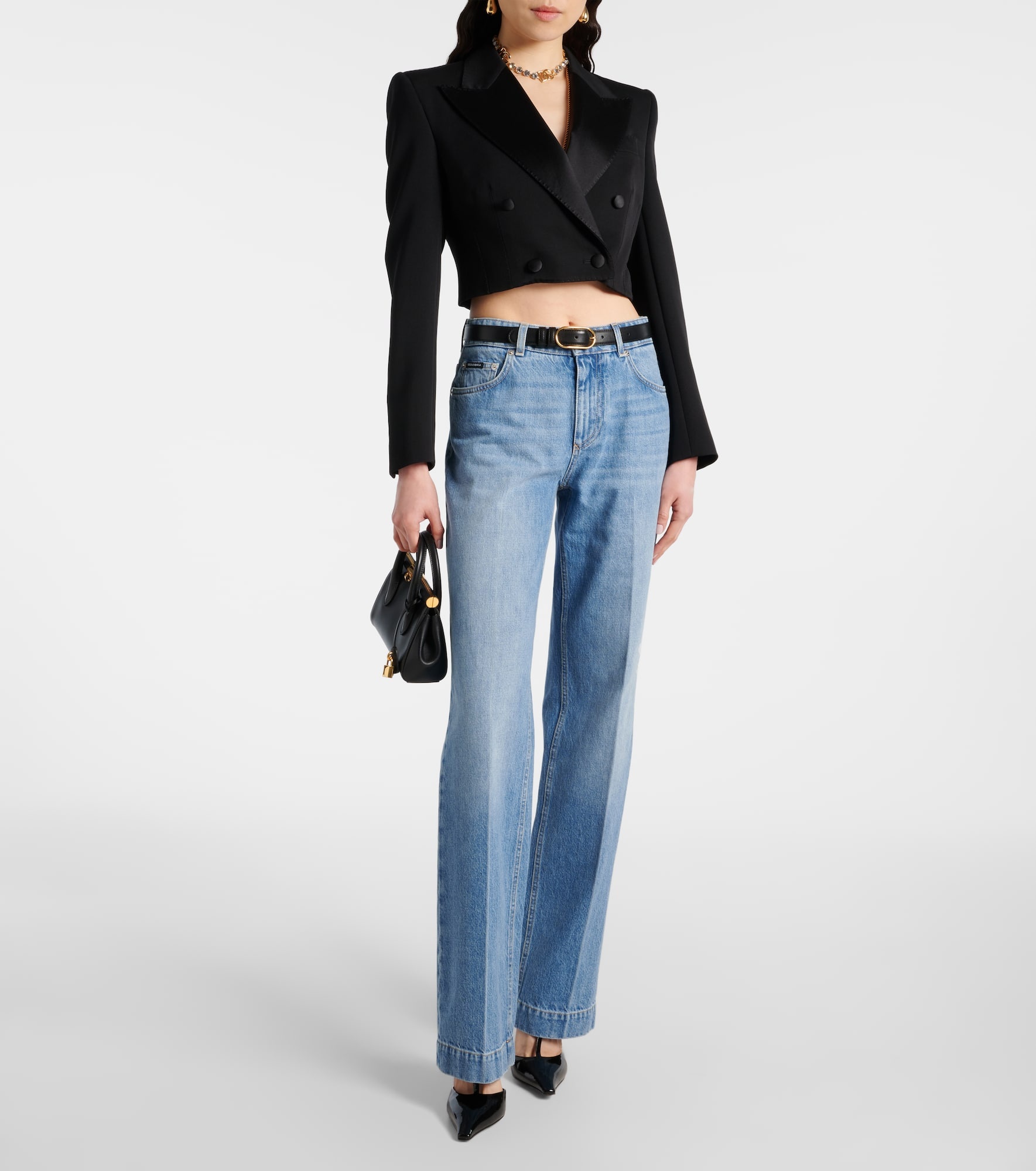 High-rise wide-leg jeans - 2