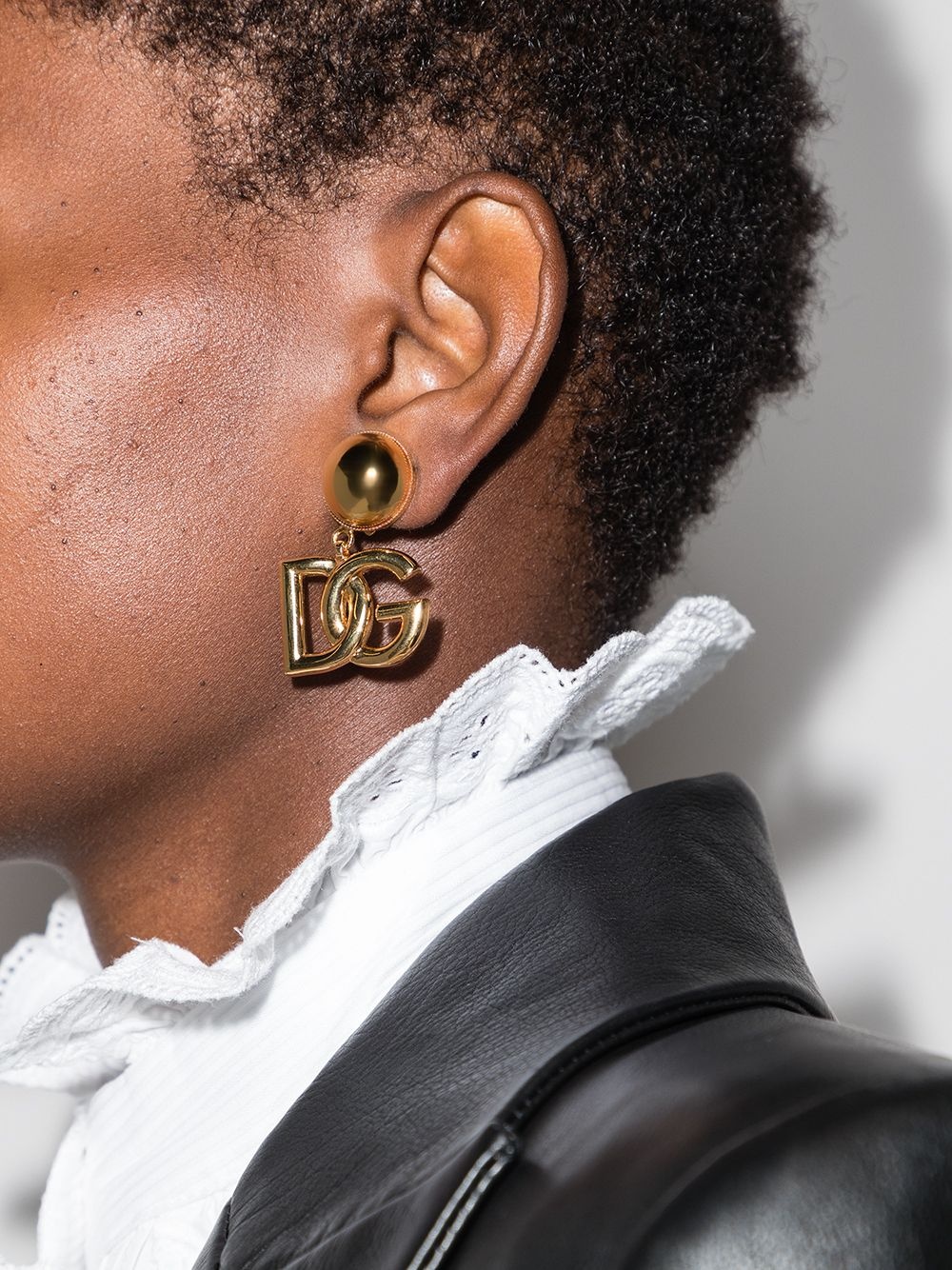 DG Logo clip-on earrings - 5