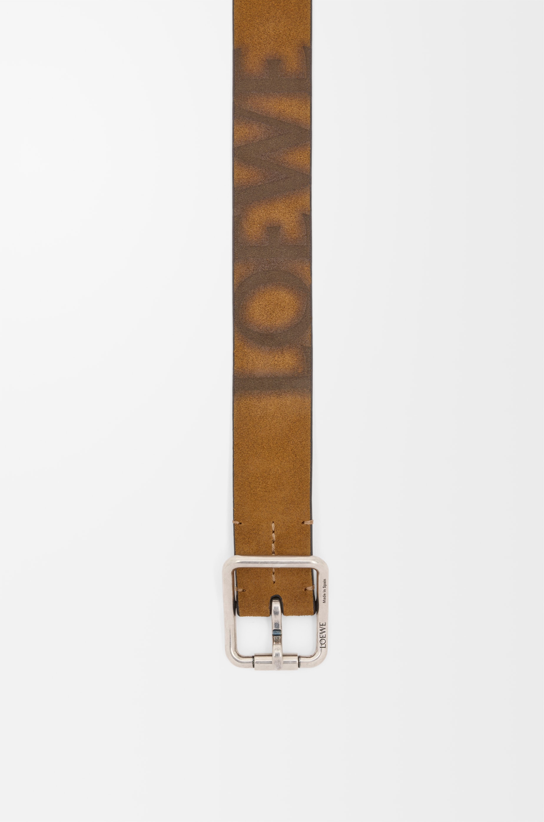 Double Roller Curve belt in pressed suede - 2