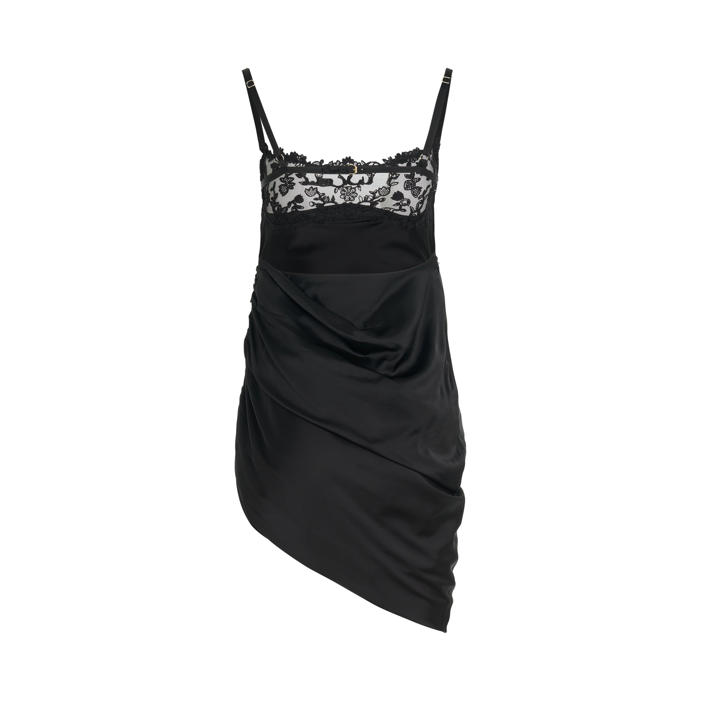 Brodee Lingerine Dress in Black - 1