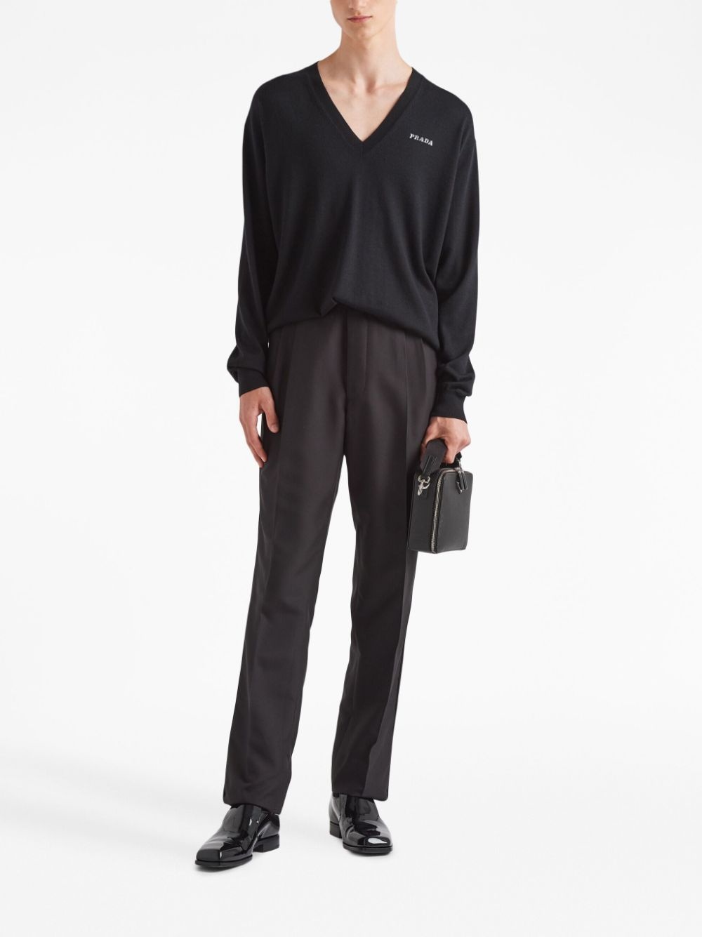 V-neck cashmere jumper - 2
