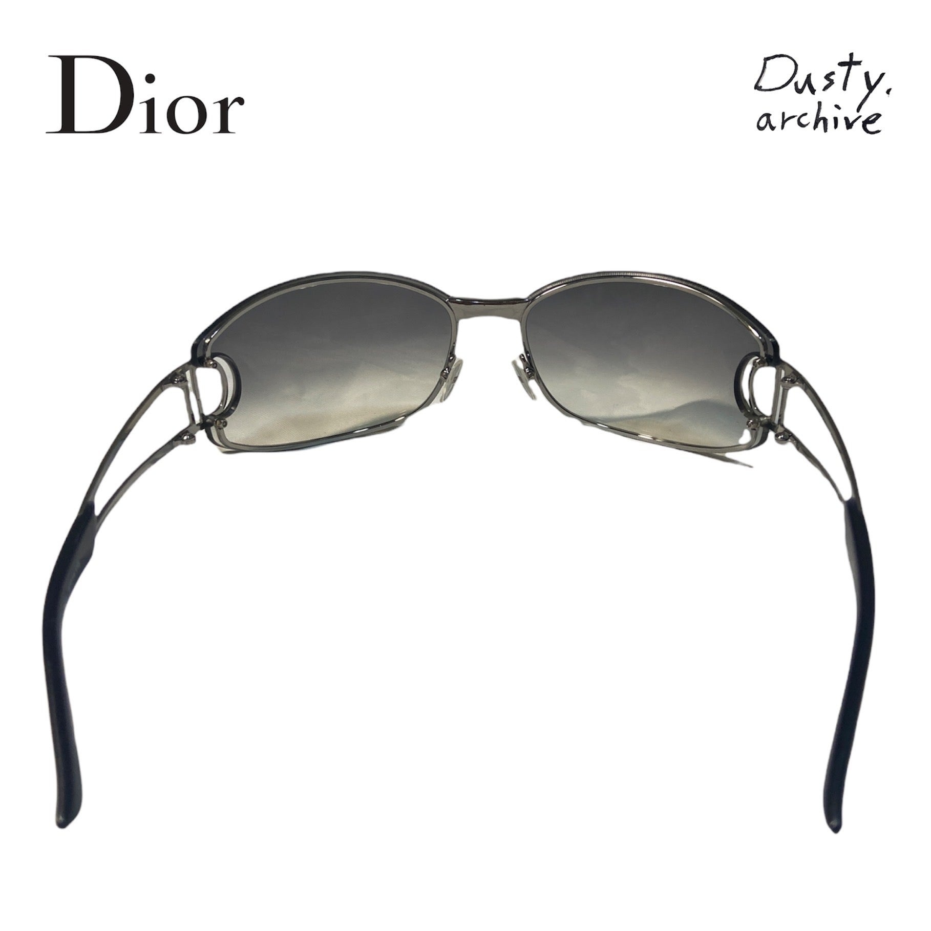 Dior John Galliano minimalist mirrored sunglasses - 3
