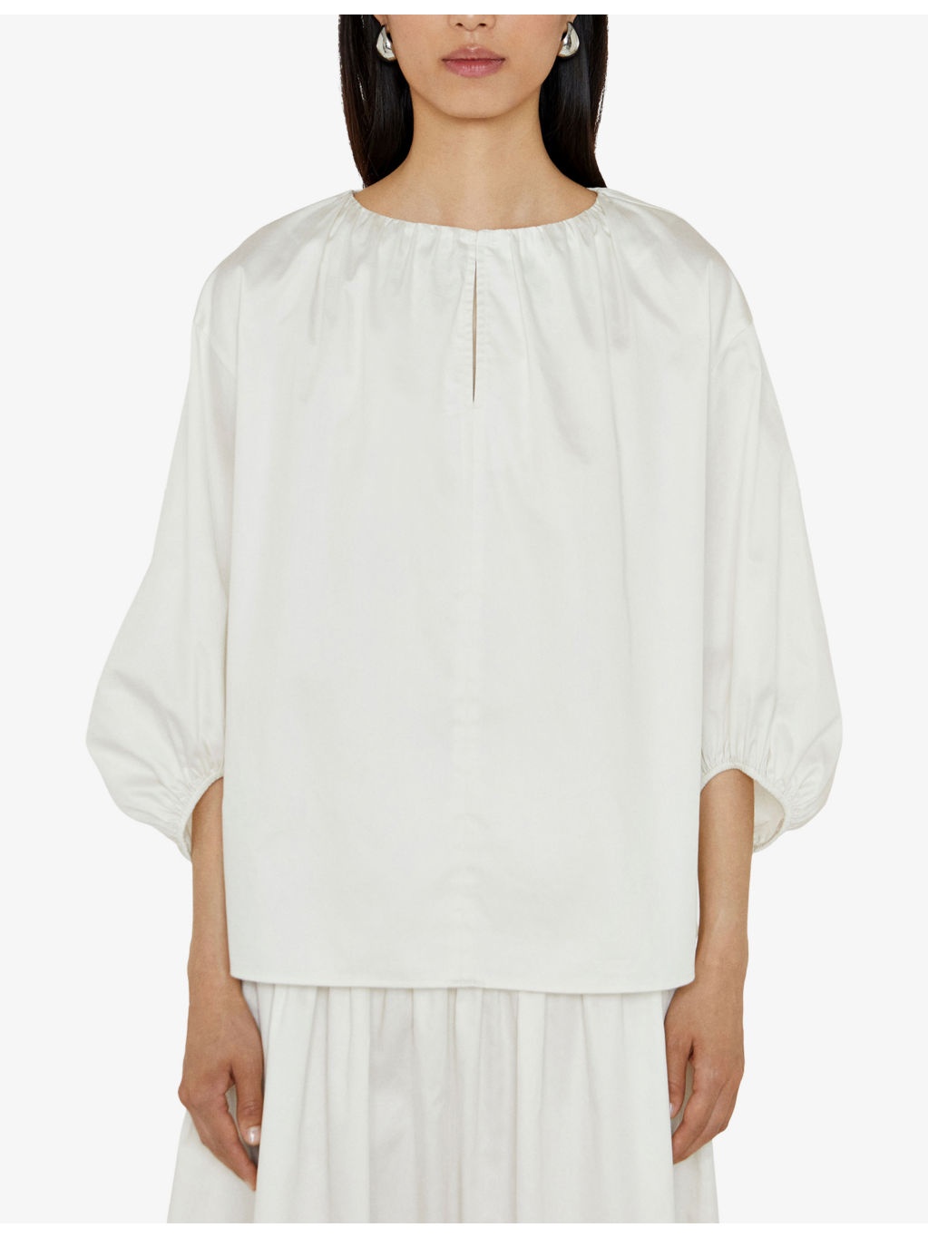 Godin Balloon-Sleeved Cotton Blouse - 3