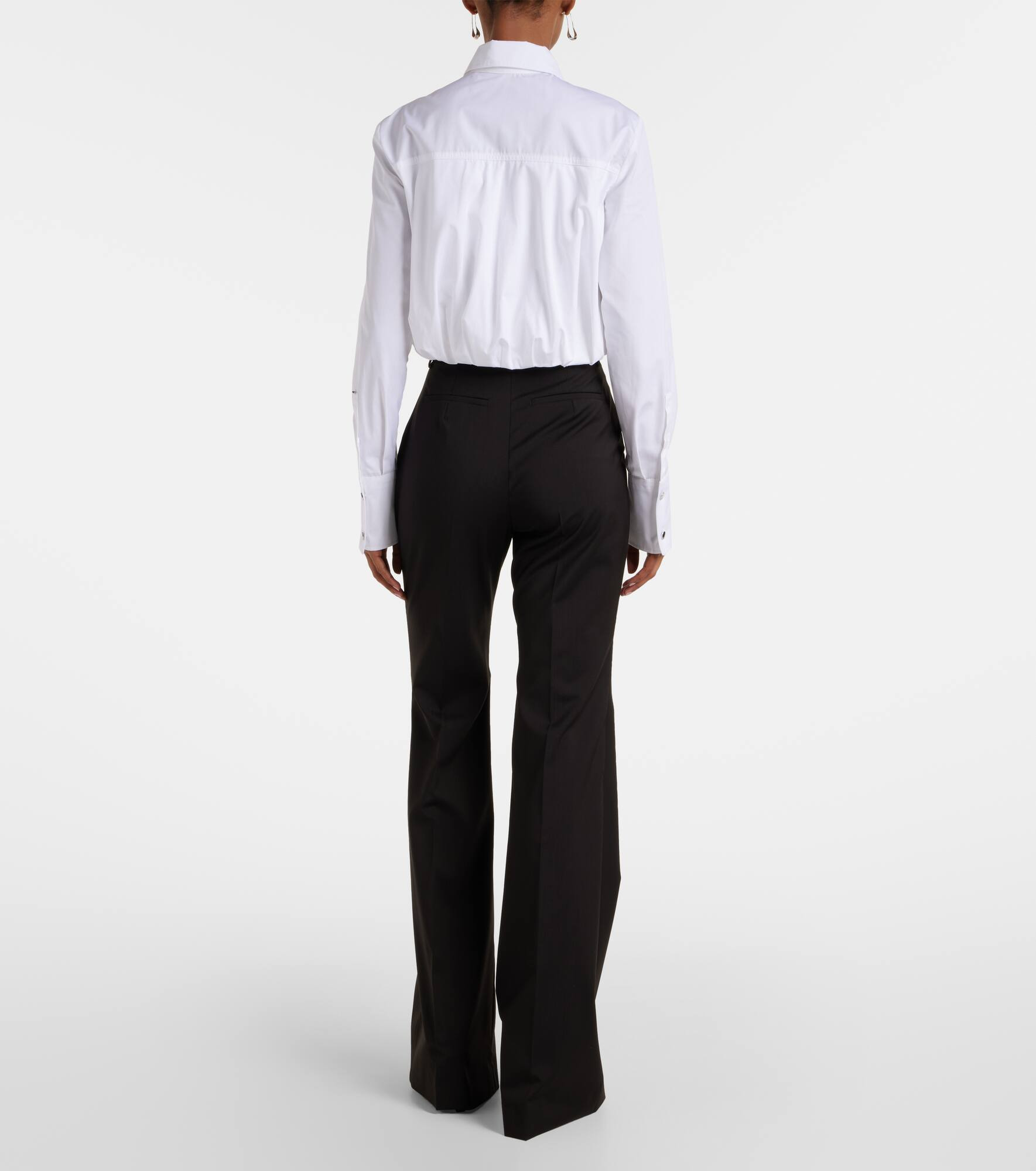 Zemira cropped cotton poplin shirt - 3