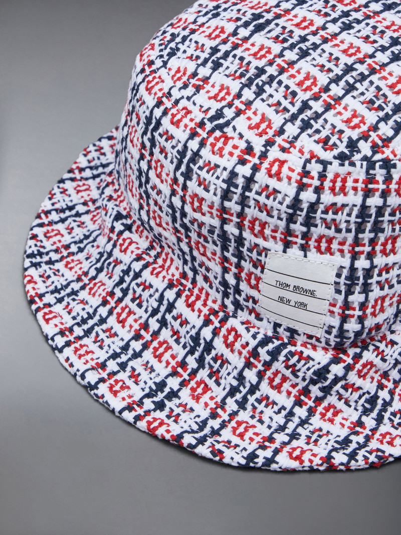 Check Crochet Tweed Classic Bucket Hat 3