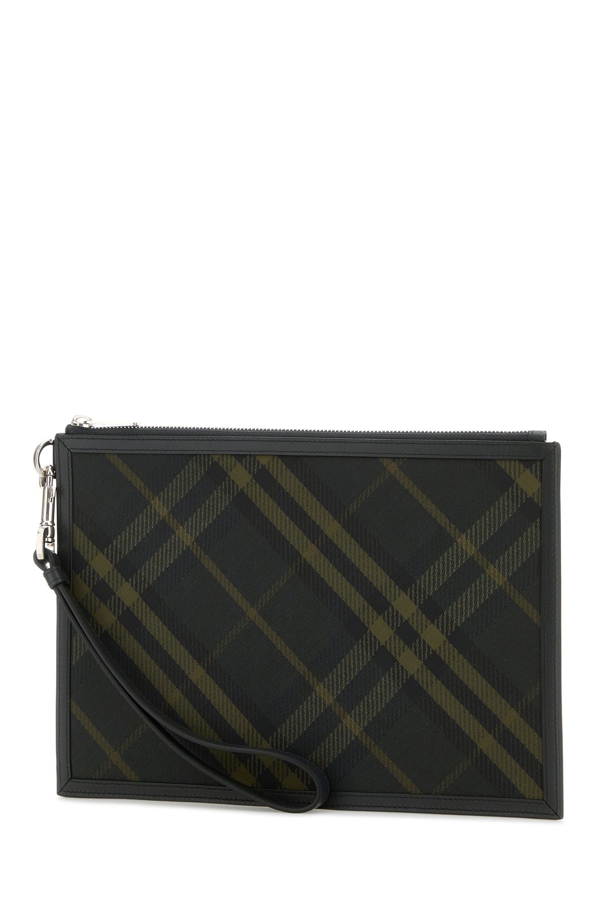 Embroidered canvas clutch - 2