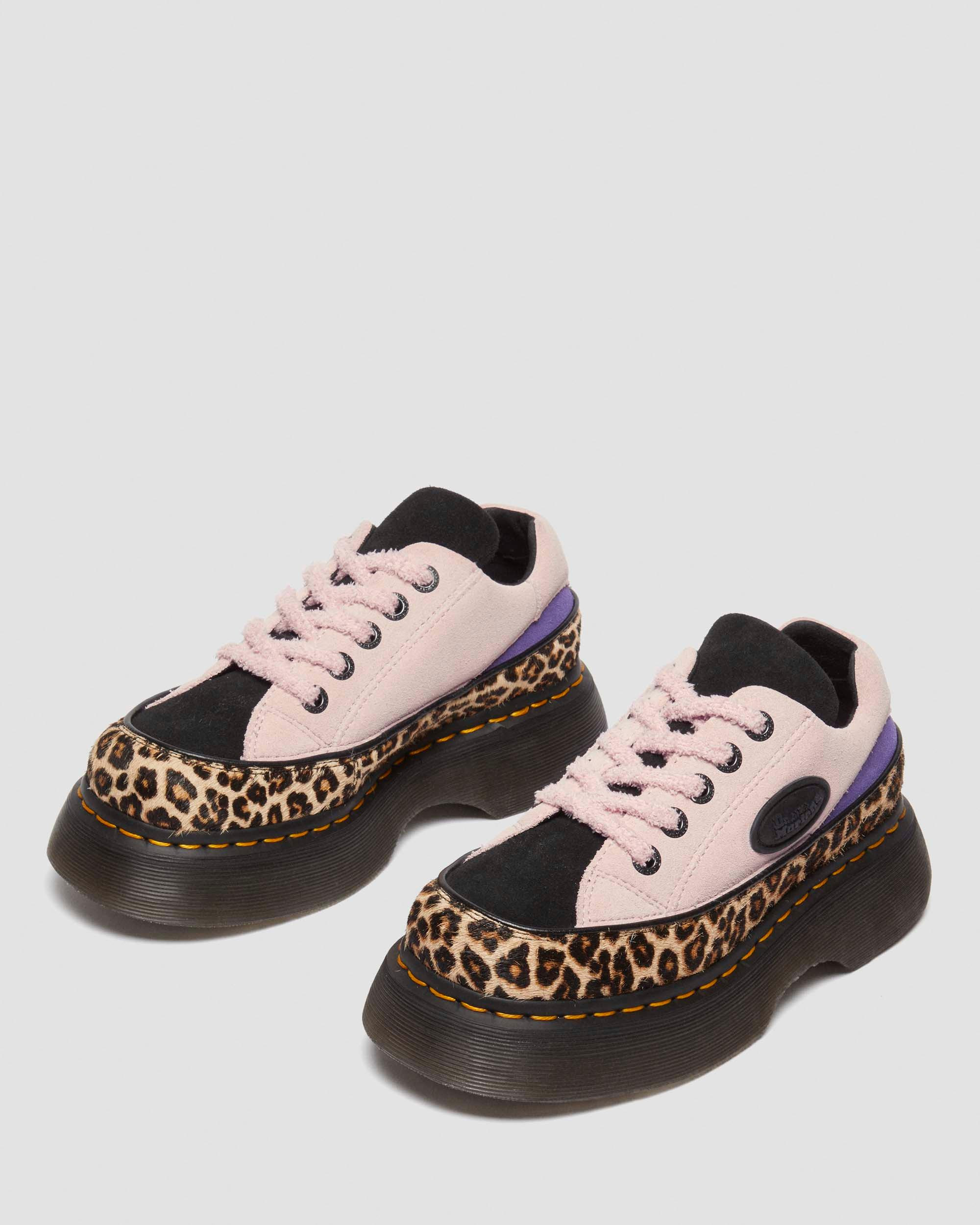Buzz 5-Eye Leopard and Suede Shoes - 4