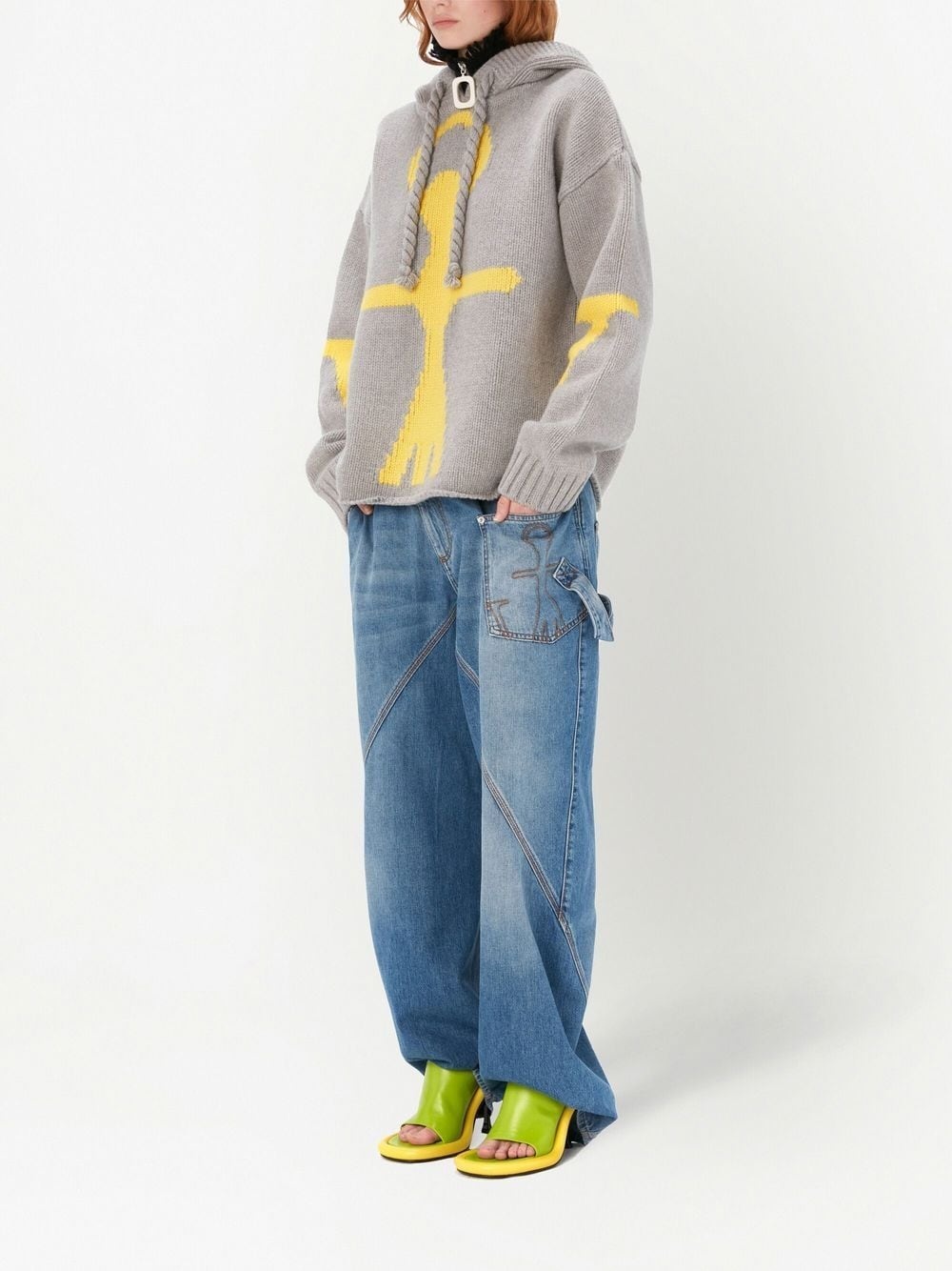 Anchor Logo intarsia-knit hoodie - 3