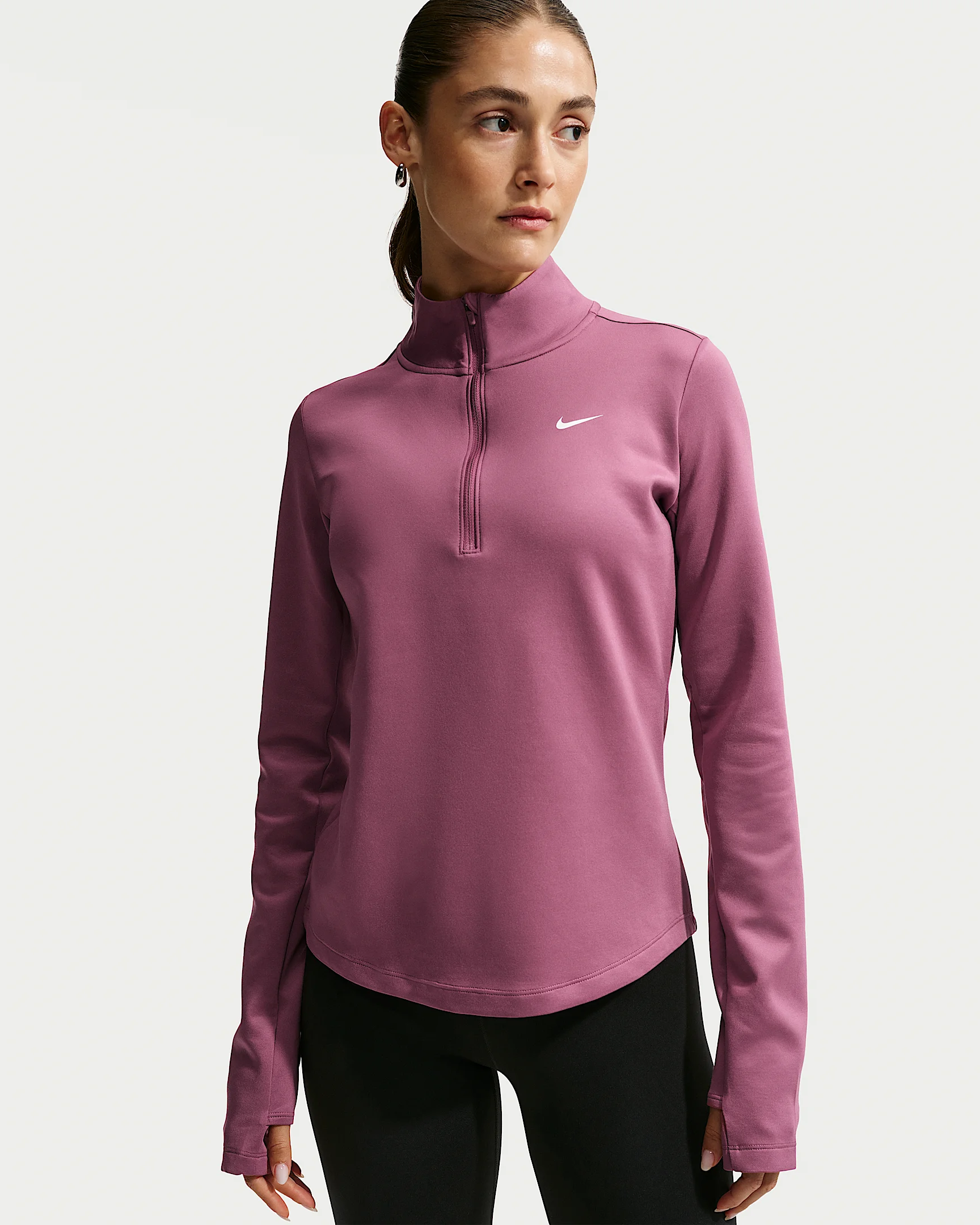 Nike One Women's Therma-FIT 1/2-Zip Mid Layer - 1