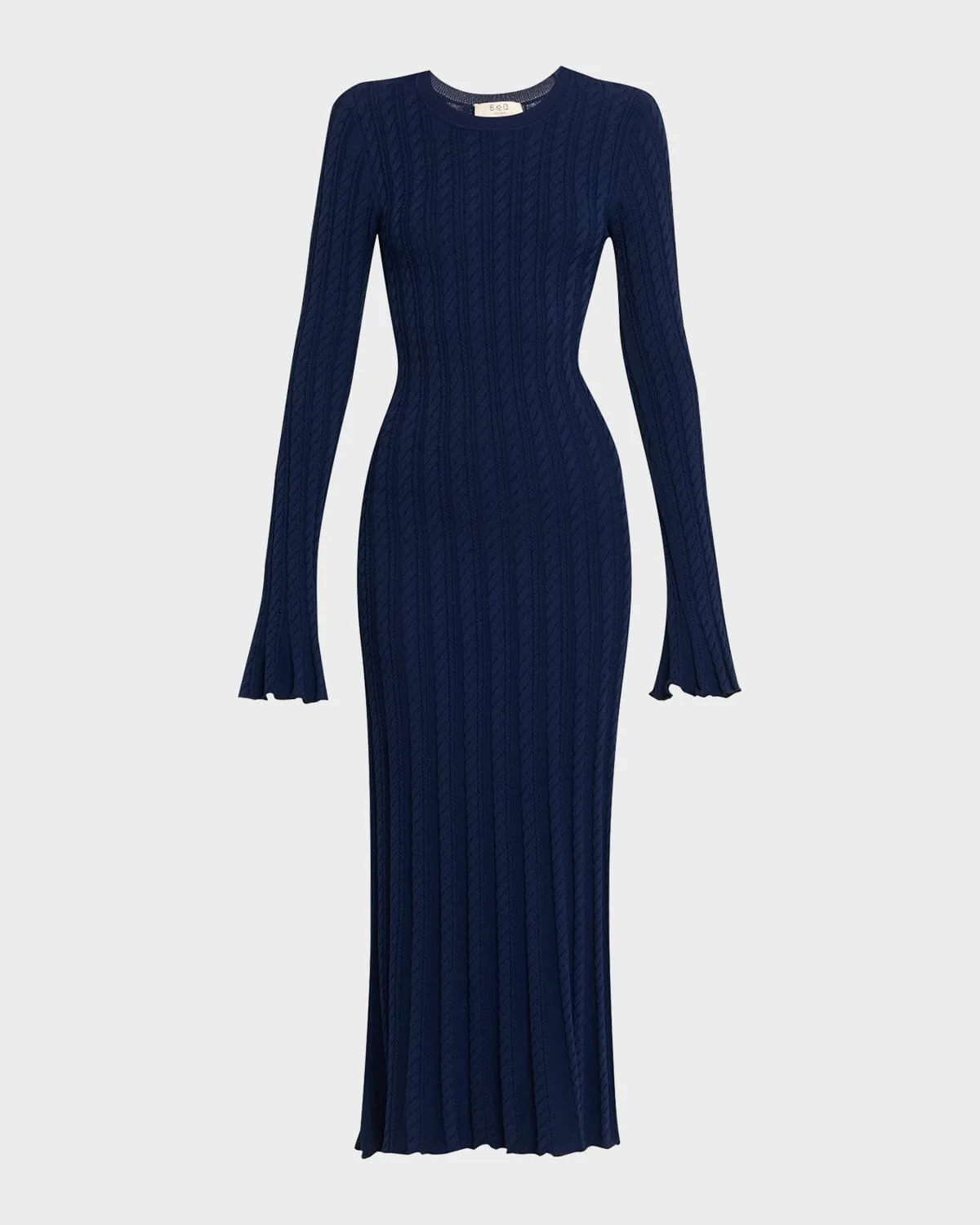 Rhea Cable-Knit Midi Dress - 1