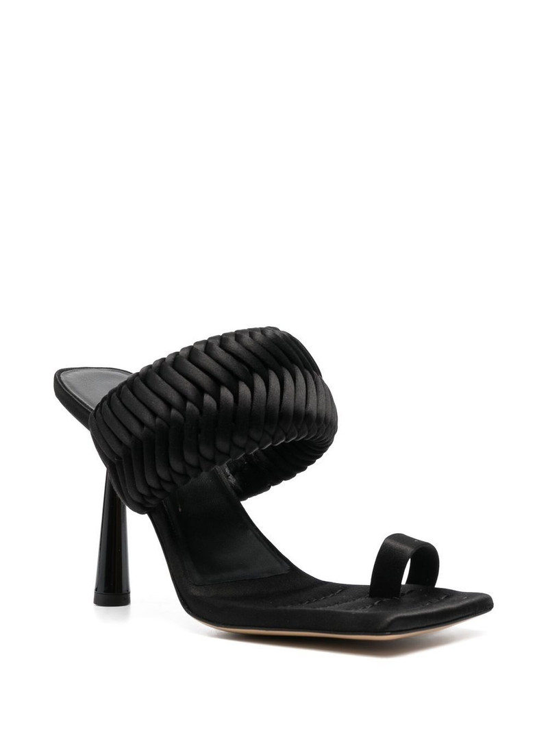 GIABORGHINI 115mm leather heeled sandals outlook