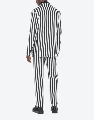 Moschino ARCHIVE STRIPES COTTON JACKET outlook