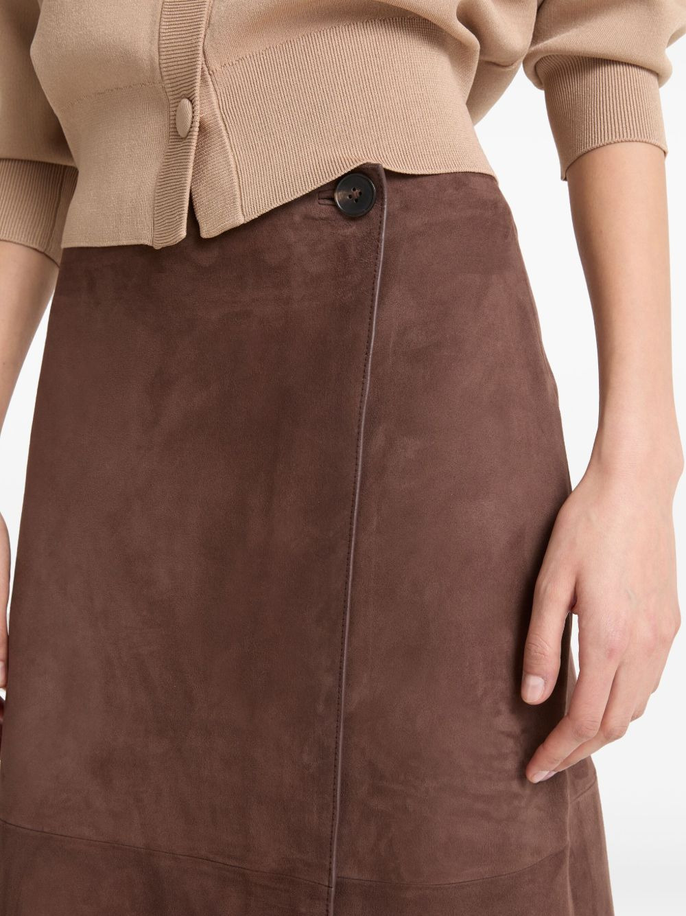 suede midi skirt - 4