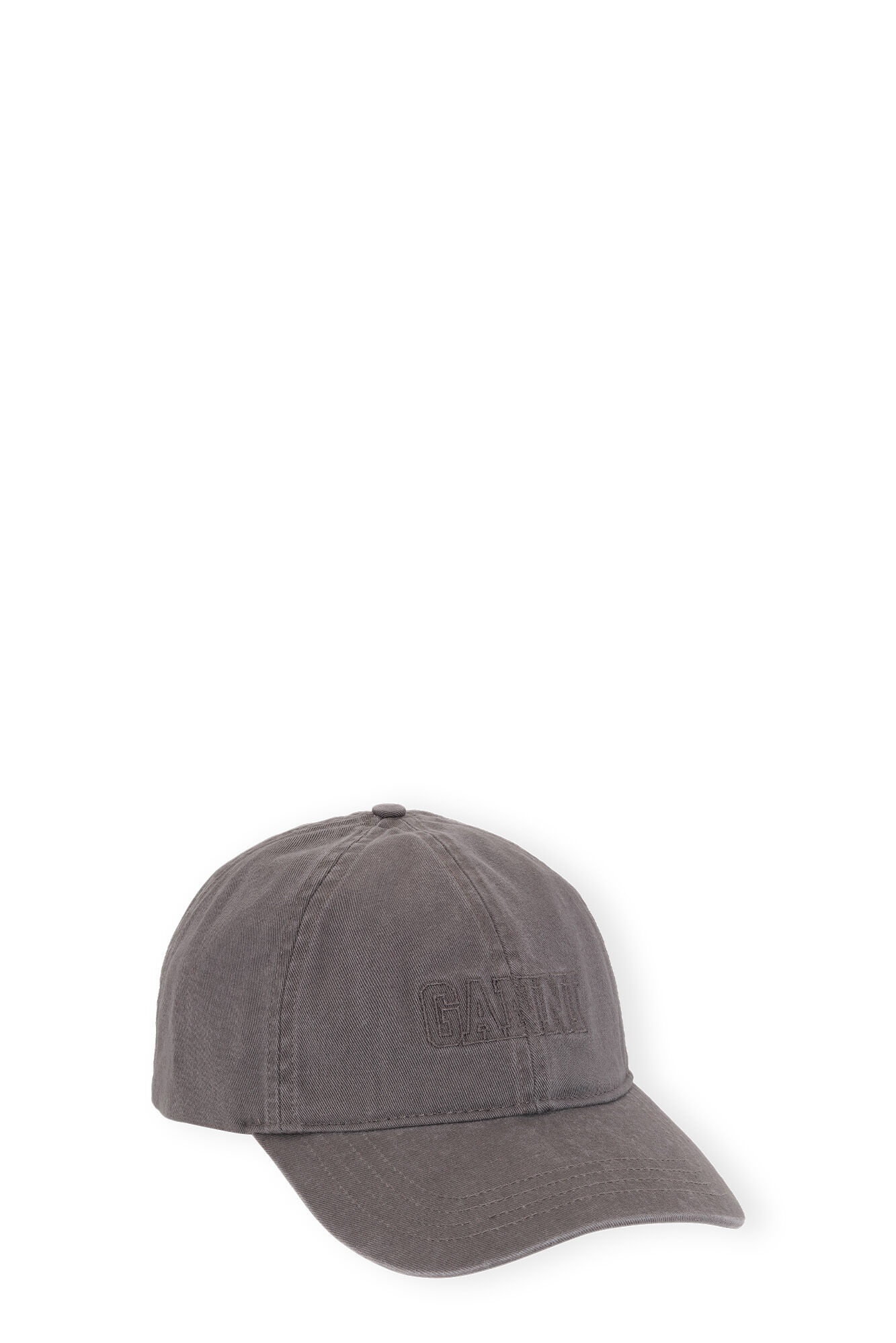 DARK GREY EMBROIDERED LOGO CAP - 1