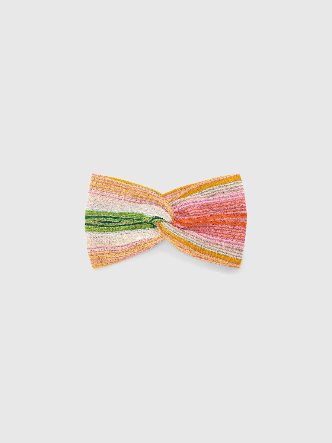 Striped viscose-blend headband - 1