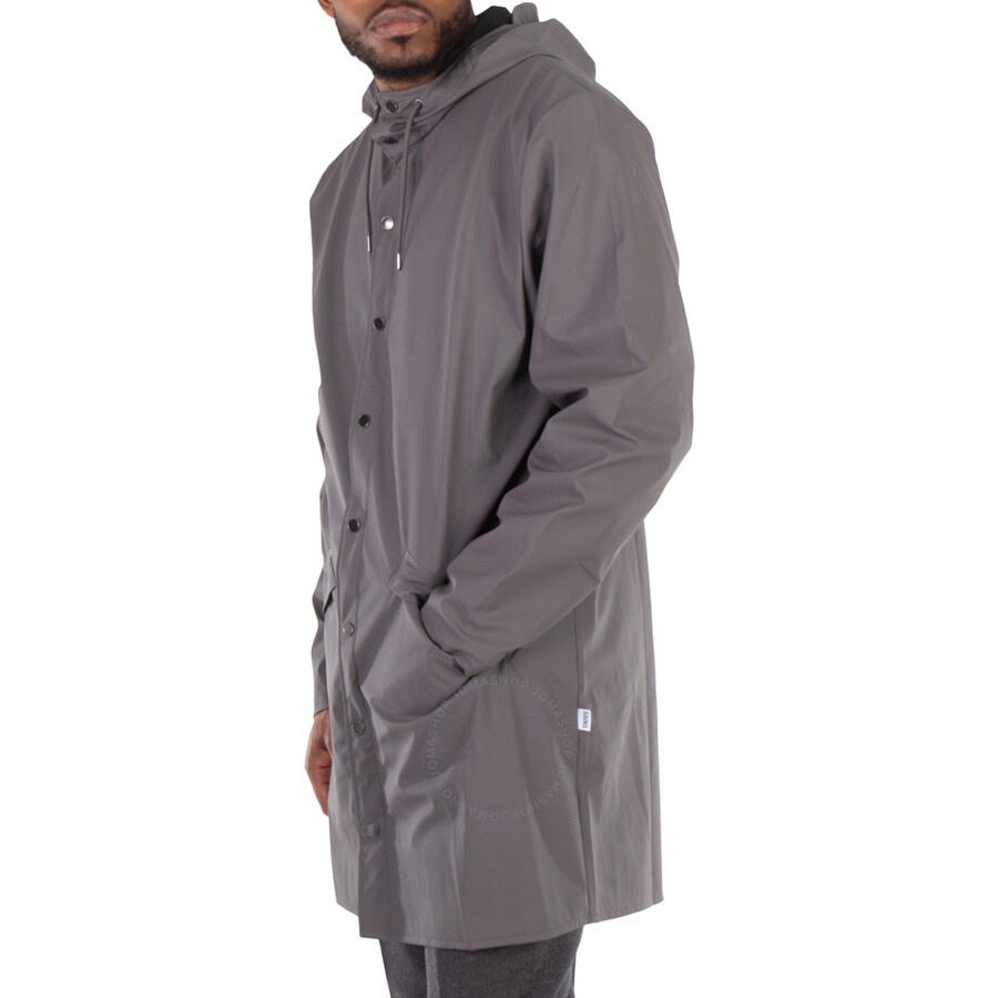 Rains Grey Lightweight Waterproof Long Jacket - 2