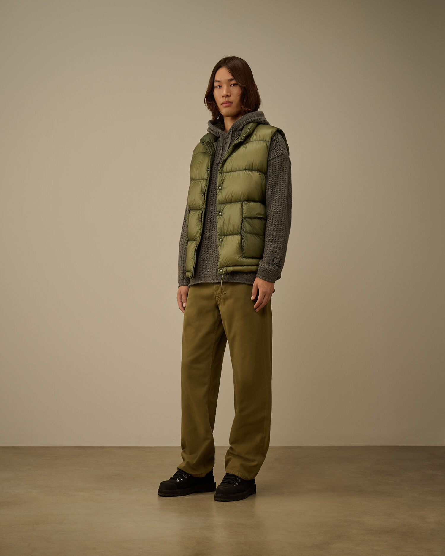 Lambswool GRS Boxy Hooded Sweater - 2