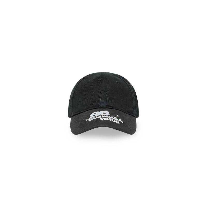 Hand Drawn Bb Icon Cap in Black 1