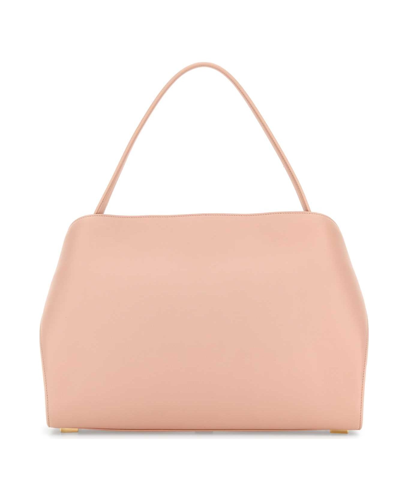 Pink Leather Large Hug Soft Shoulder Bag - 3