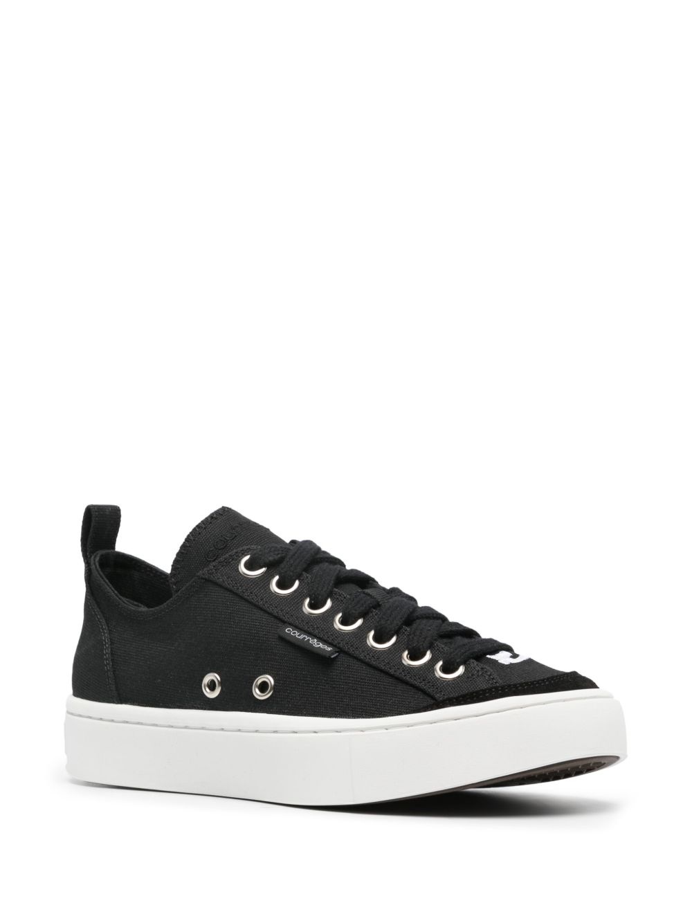 Canvas 01 embroidered-logo sneakers - 2