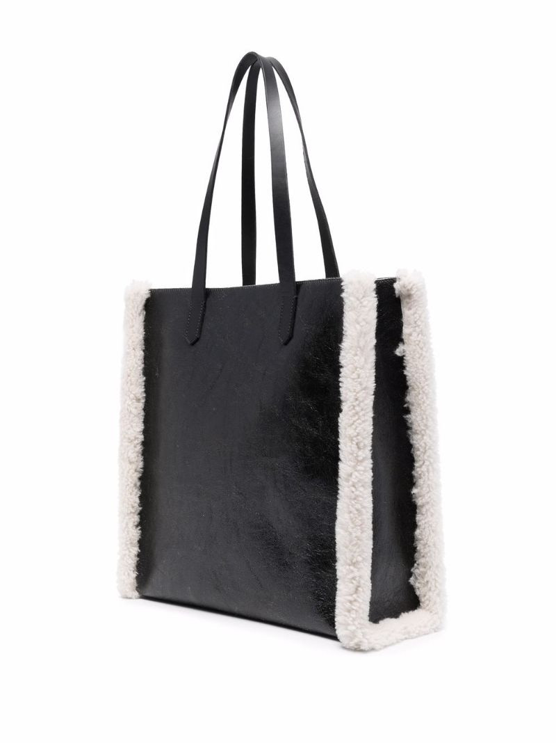 California faux-shearling tote bag 3