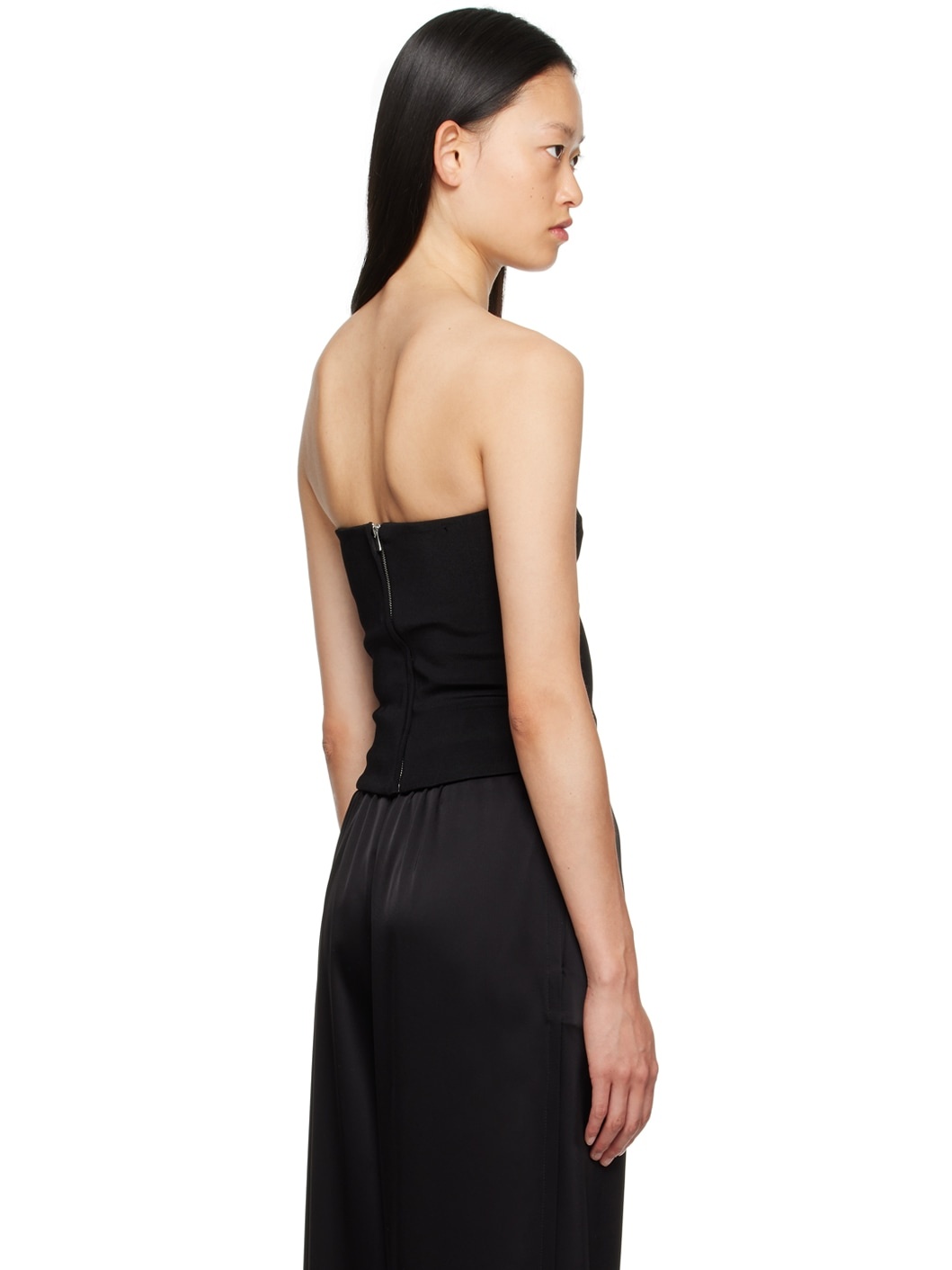 Black Straight Neck Camisole - 3
