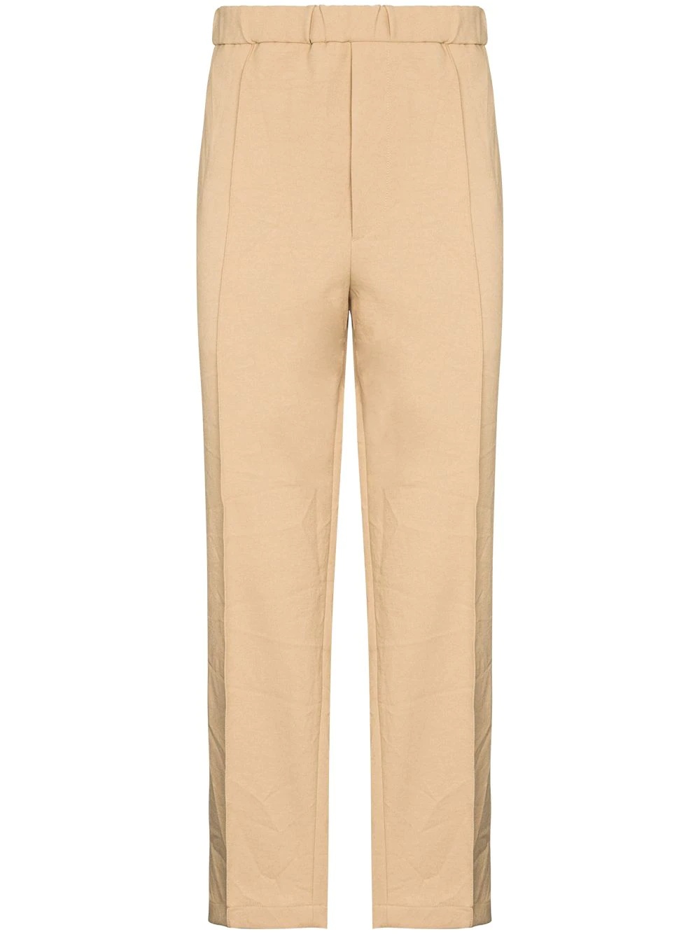 elasticated-waist tailored trousers - 1