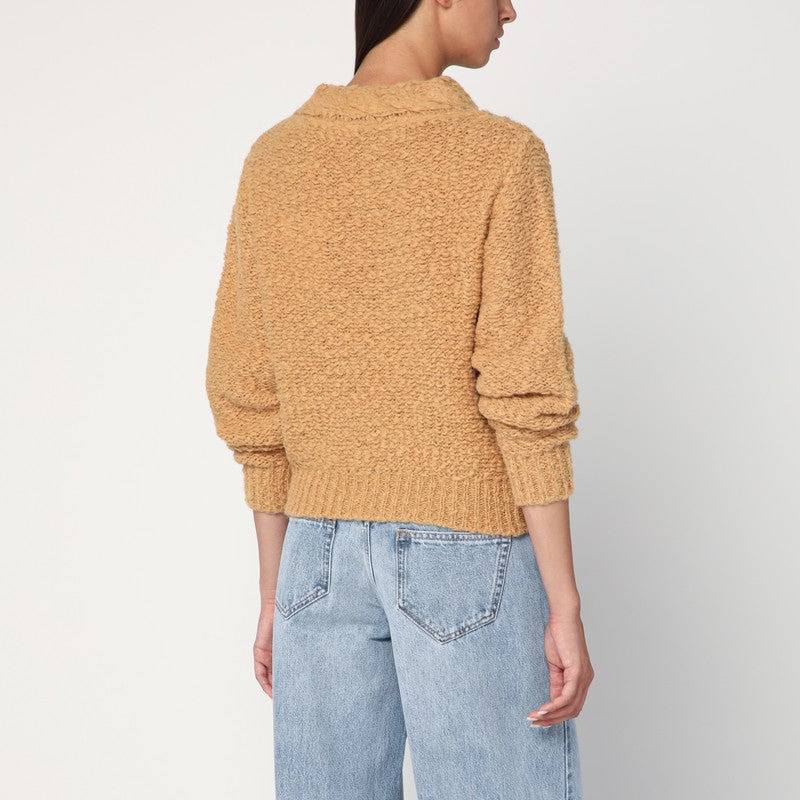 Isabel Marant Caramel-Coloured Romane Sweater With Cable Knit Women - 2