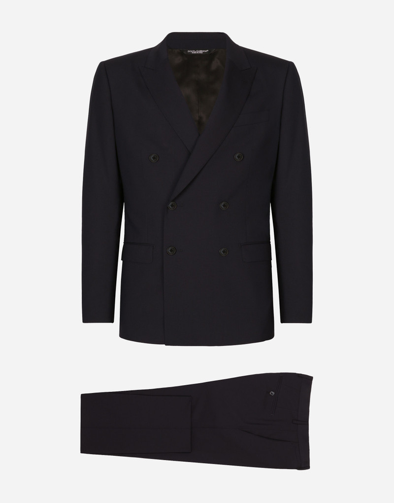 Double-breasted stretch wool Martini-fit suit 1