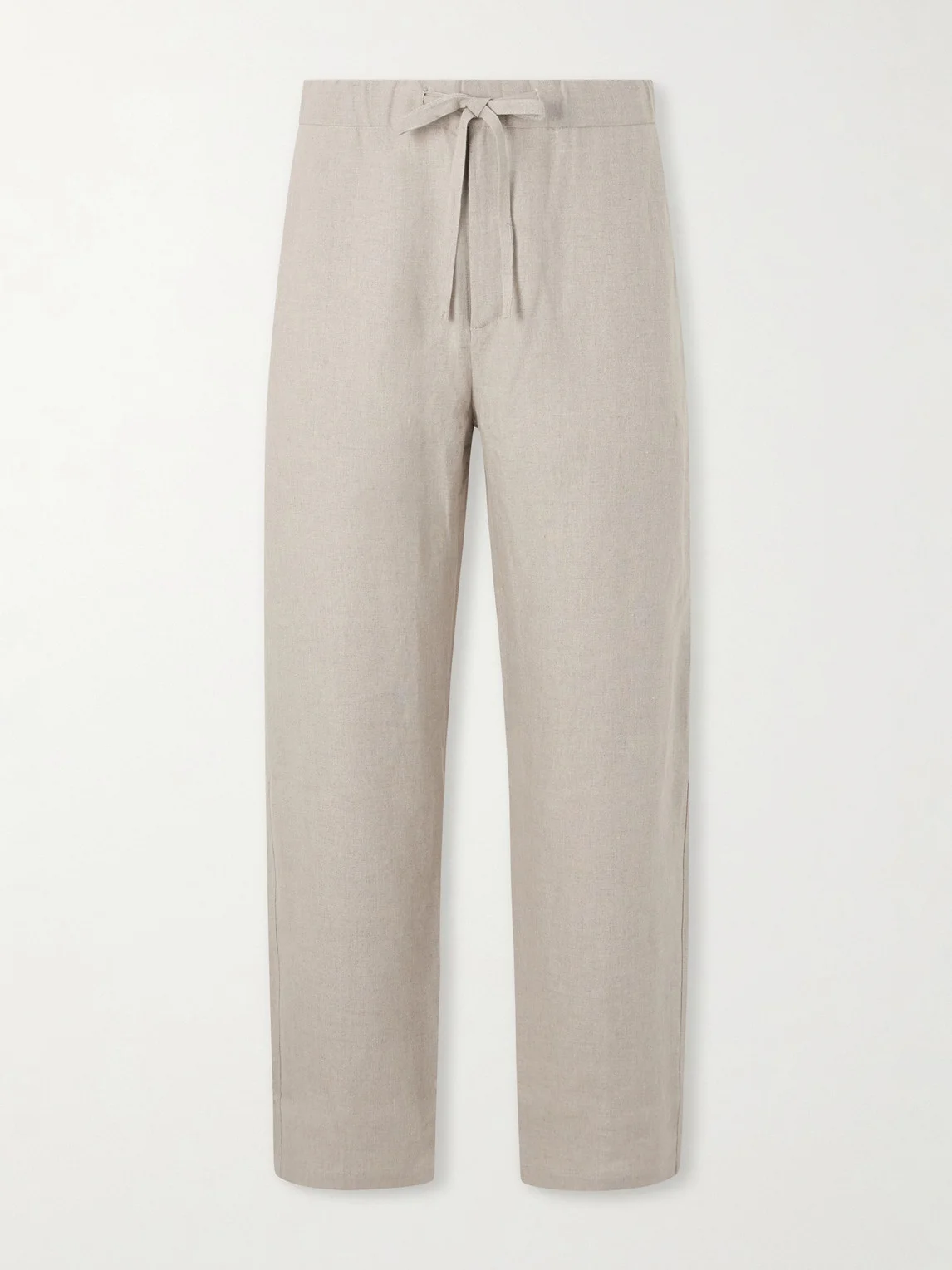 Lounge Straight-Leg Linen Suit Trousers - 1