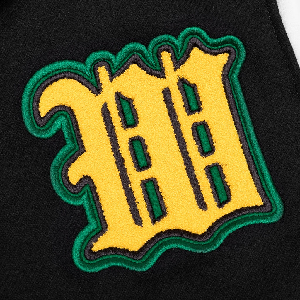 GRAPHICS LEATHER VARSITY - BLACK/YELLOW - 3